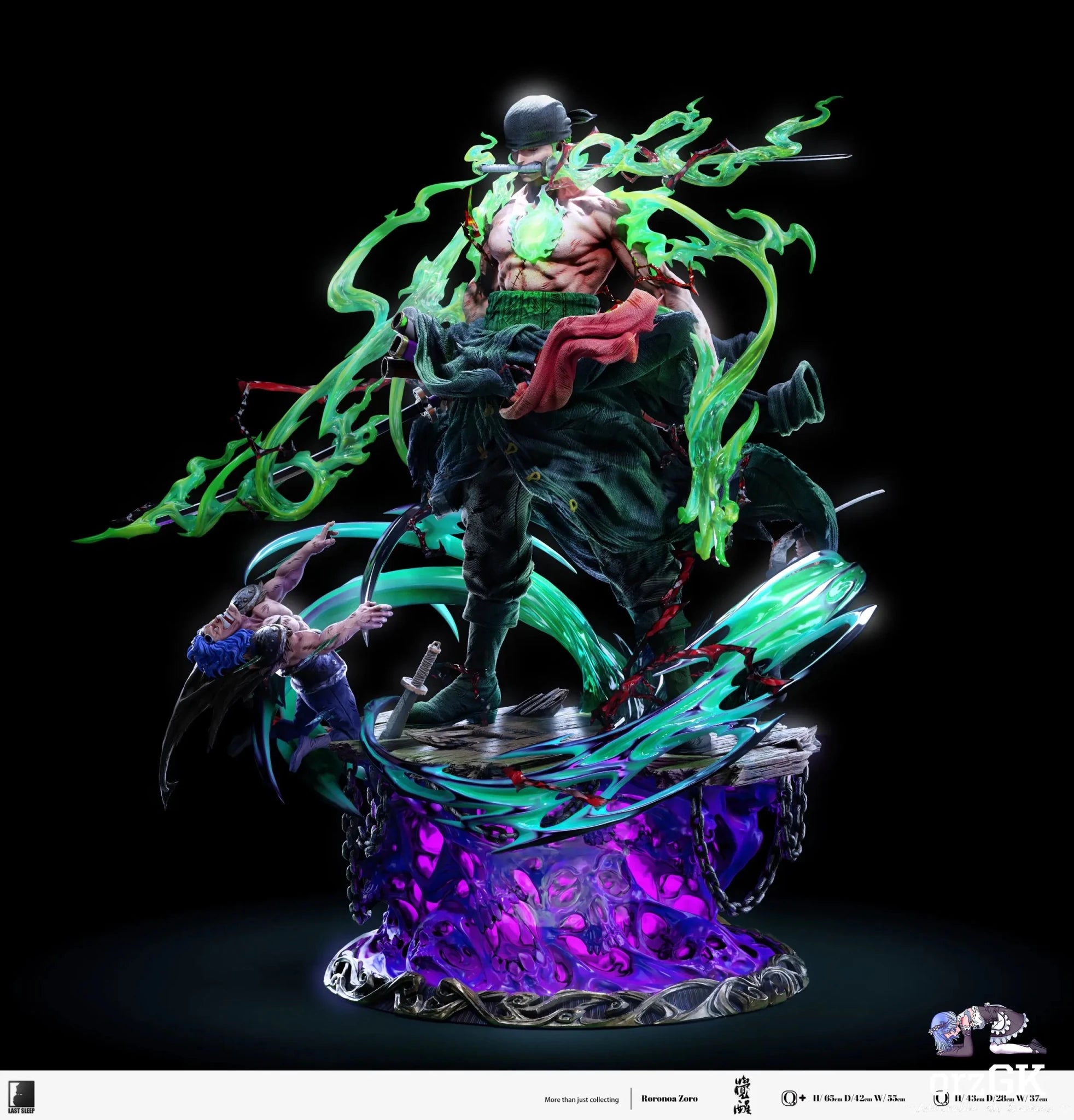 LAST SLEEP Studio - One Piece Awakening Zoro resin statue Navy Toys anime figure