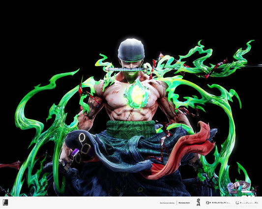 LAST SLEEP Studio - One Piece Awakening Zoro resin statue Navy Toys anime figure