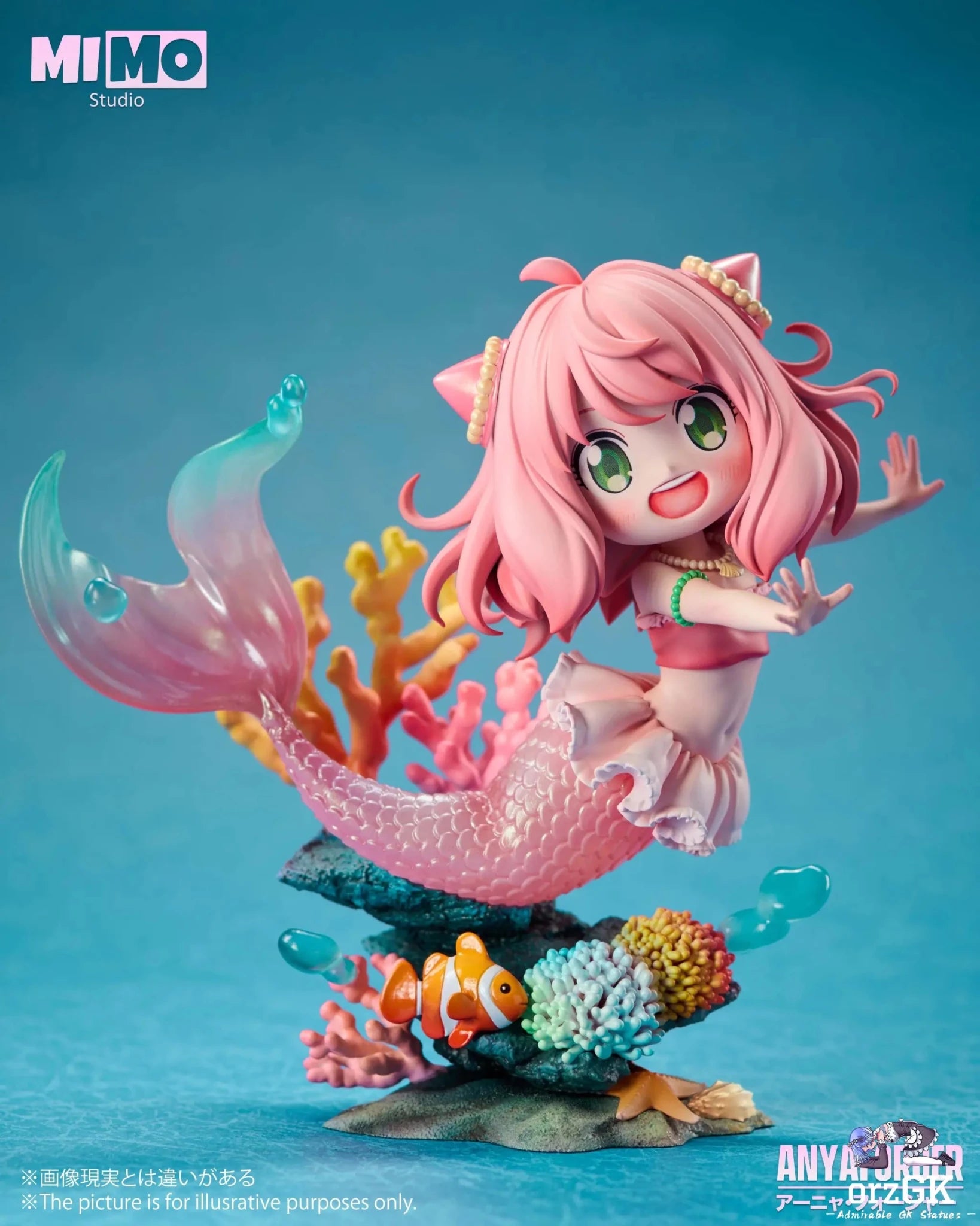 Mimo Studio - Spy x Family Mermaid Anya resin statue Navy Toys anime figure