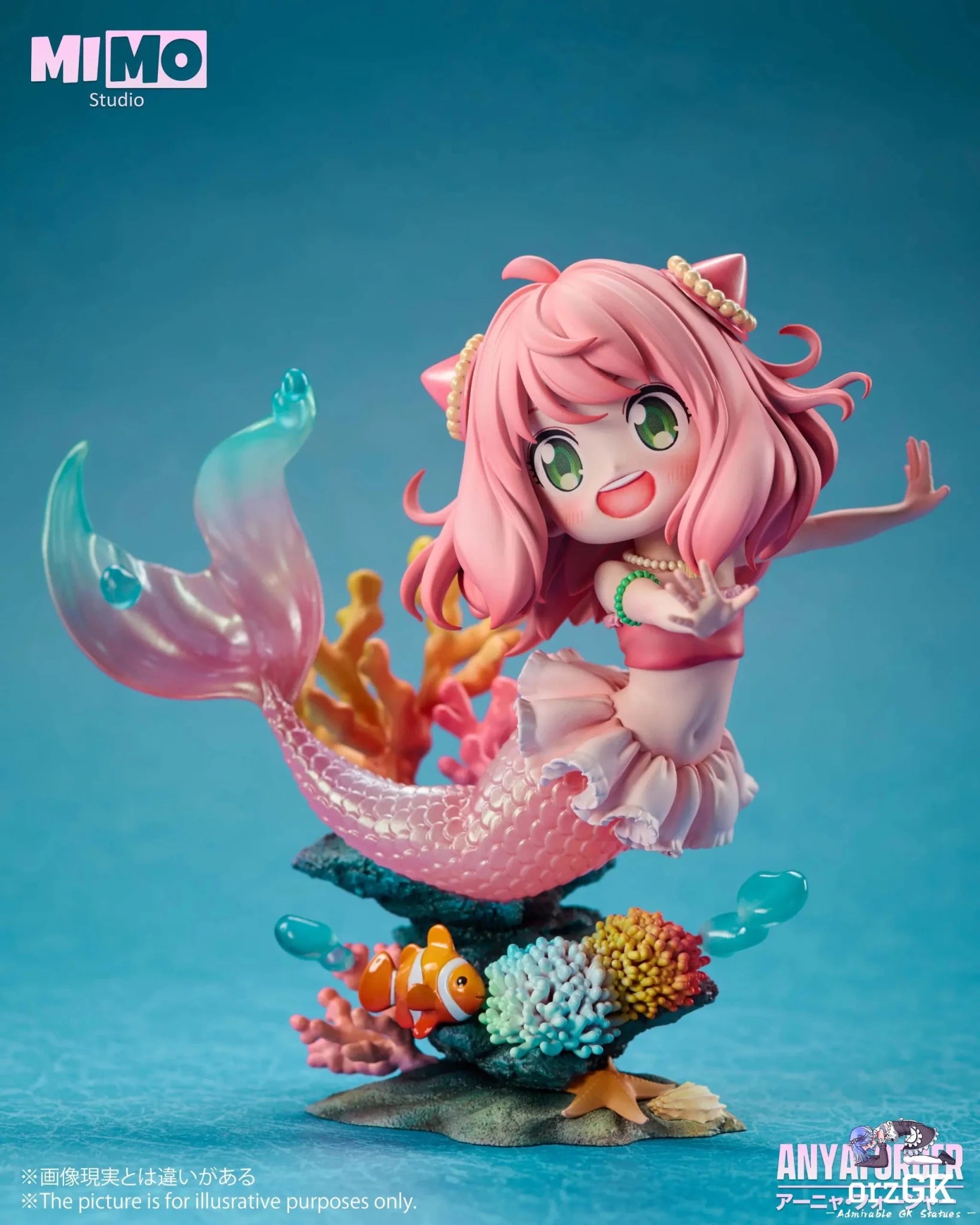 Mimo Studio - Spy x Family Mermaid Anya resin statue Navy Toys anime figure