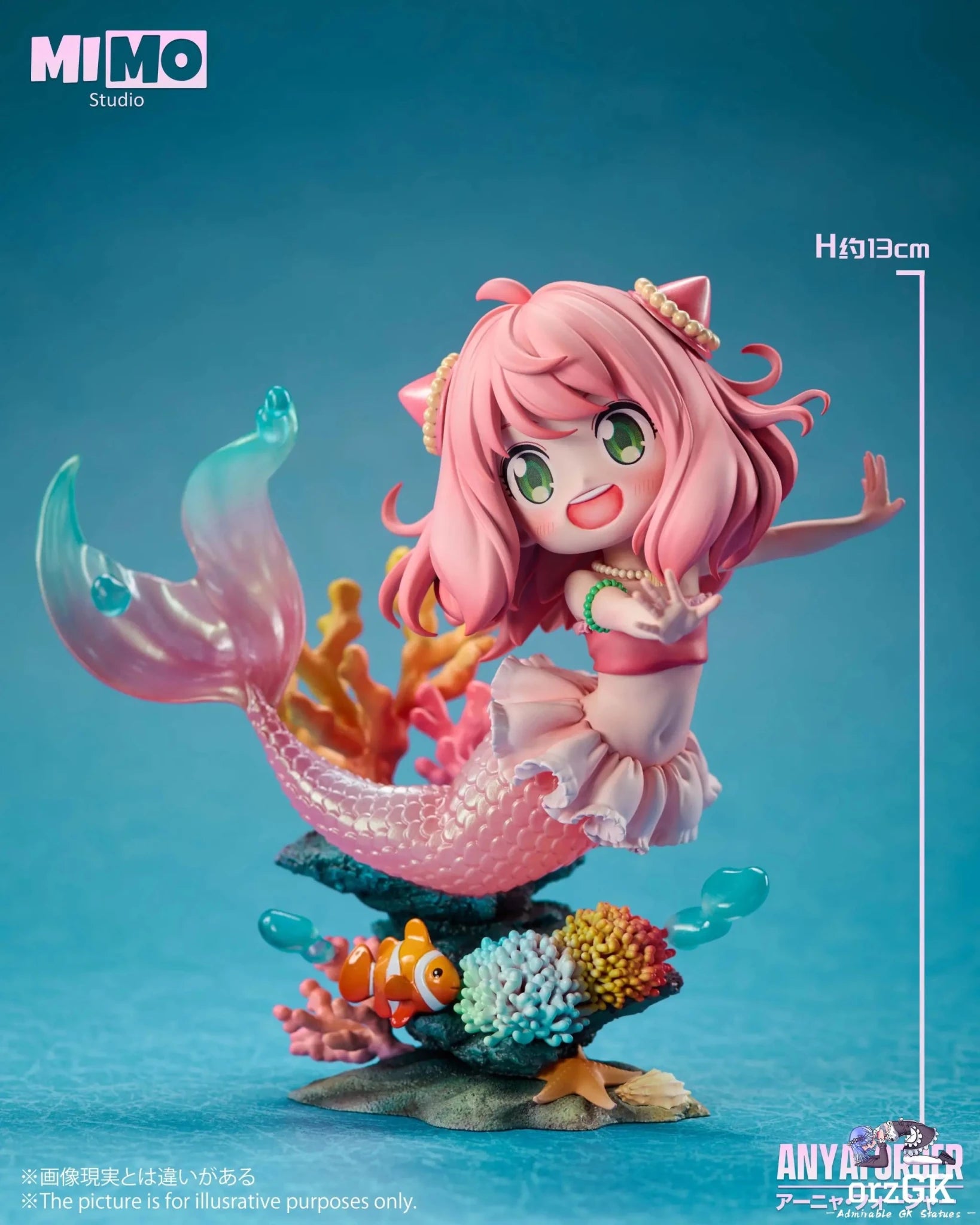 Mimo Studio - Spy x Family Mermaid Anya resin statue Navy Toys anime figure