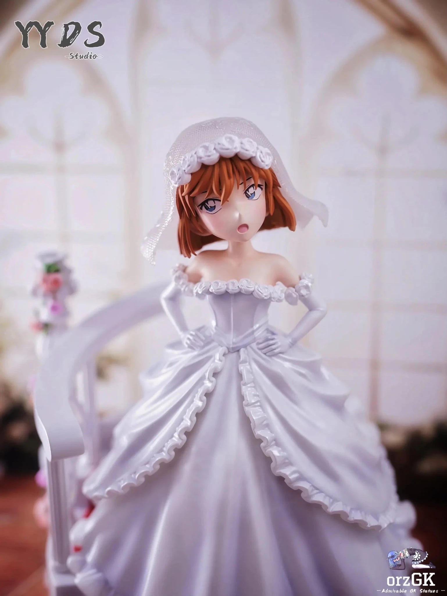 YYDS Studio - Detective Conan Wedding dress Ai Huihara resin statue Navy Toys anime figure