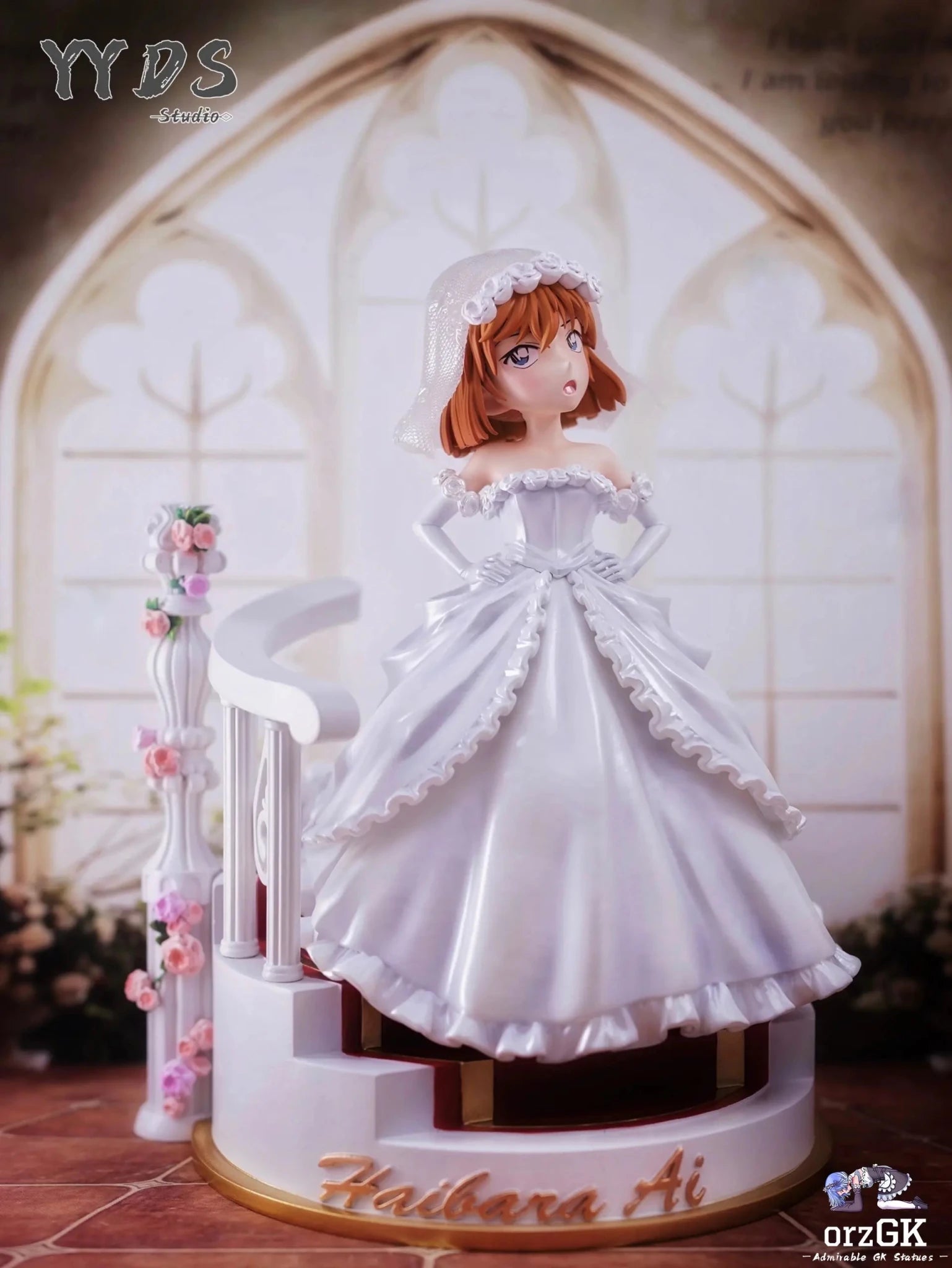 YYDS Studio - Detective Conan Wedding dress Ai Huihara resin statue Navy Toys anime figure