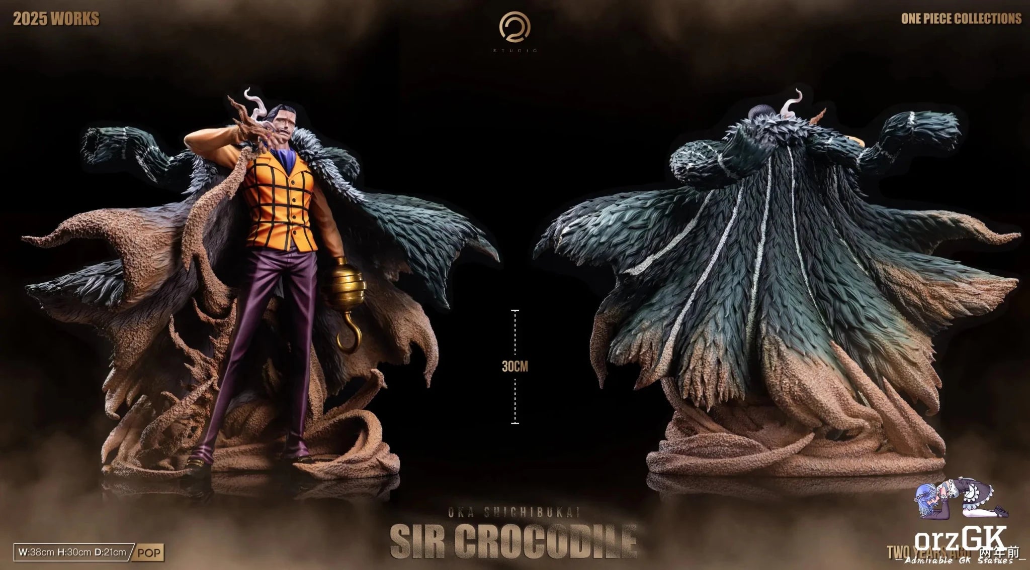 C2 Studio - One Piece Marineford Arc 08 Crocodile resin statue Navy Toys anime figure
