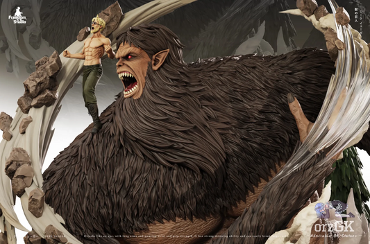 Freedom Studio - Attack on Titan 016 Zeke Yeager & Beast Titan resin statue Navy Toys anime figure