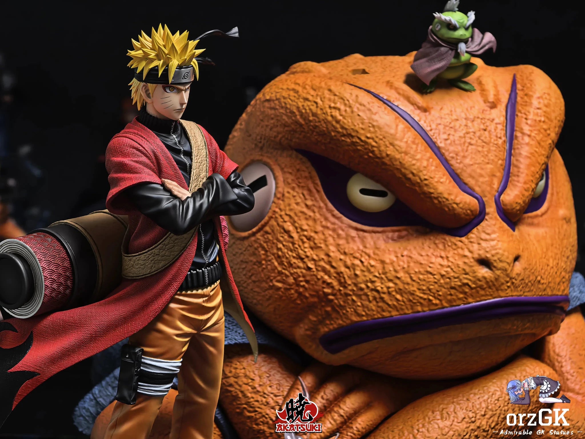 Akatsuki Studio - Naruto Heroes of Konoha Uzumaki Naruto resin statue Navy Toys anime figure