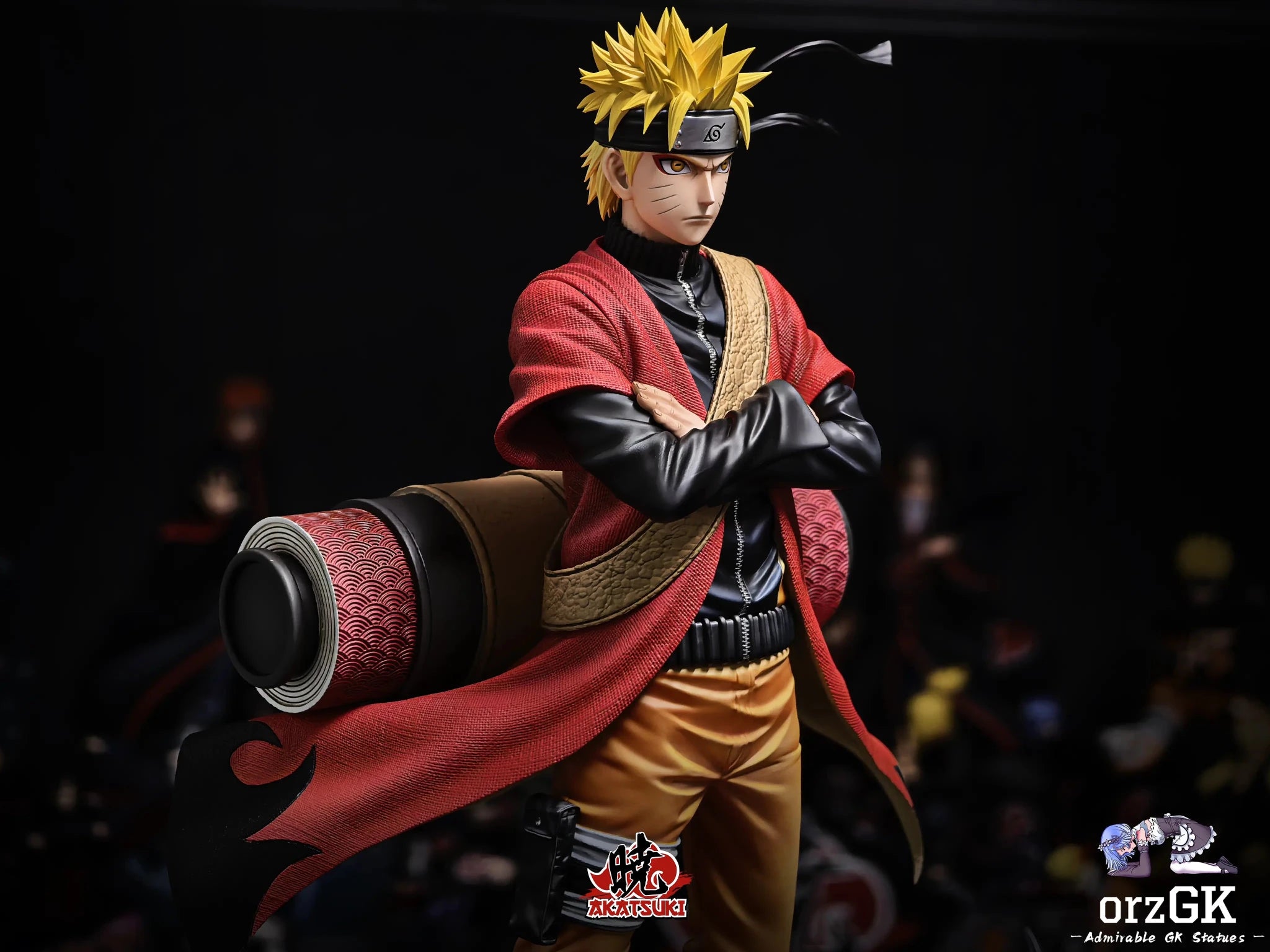 Akatsuki Studio - Naruto Heroes of Konoha Uzumaki Naruto resin statue Navy Toys anime figure
