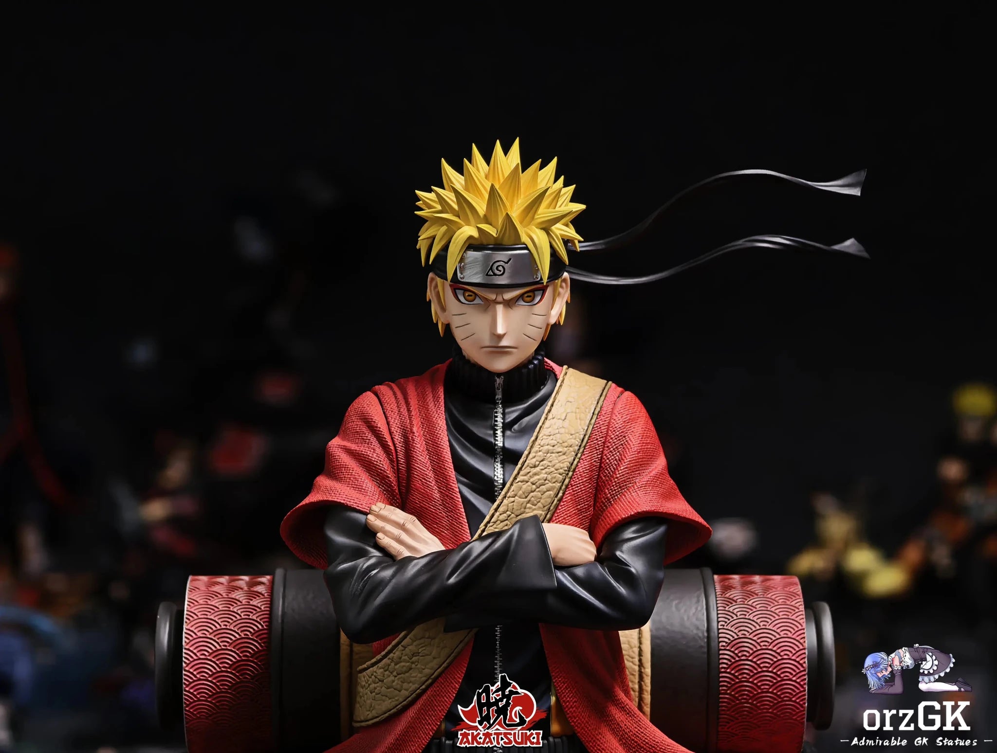 Akatsuki Studio - Naruto Heroes of Konoha Uzumaki Naruto resin statue Navy Toys anime figure