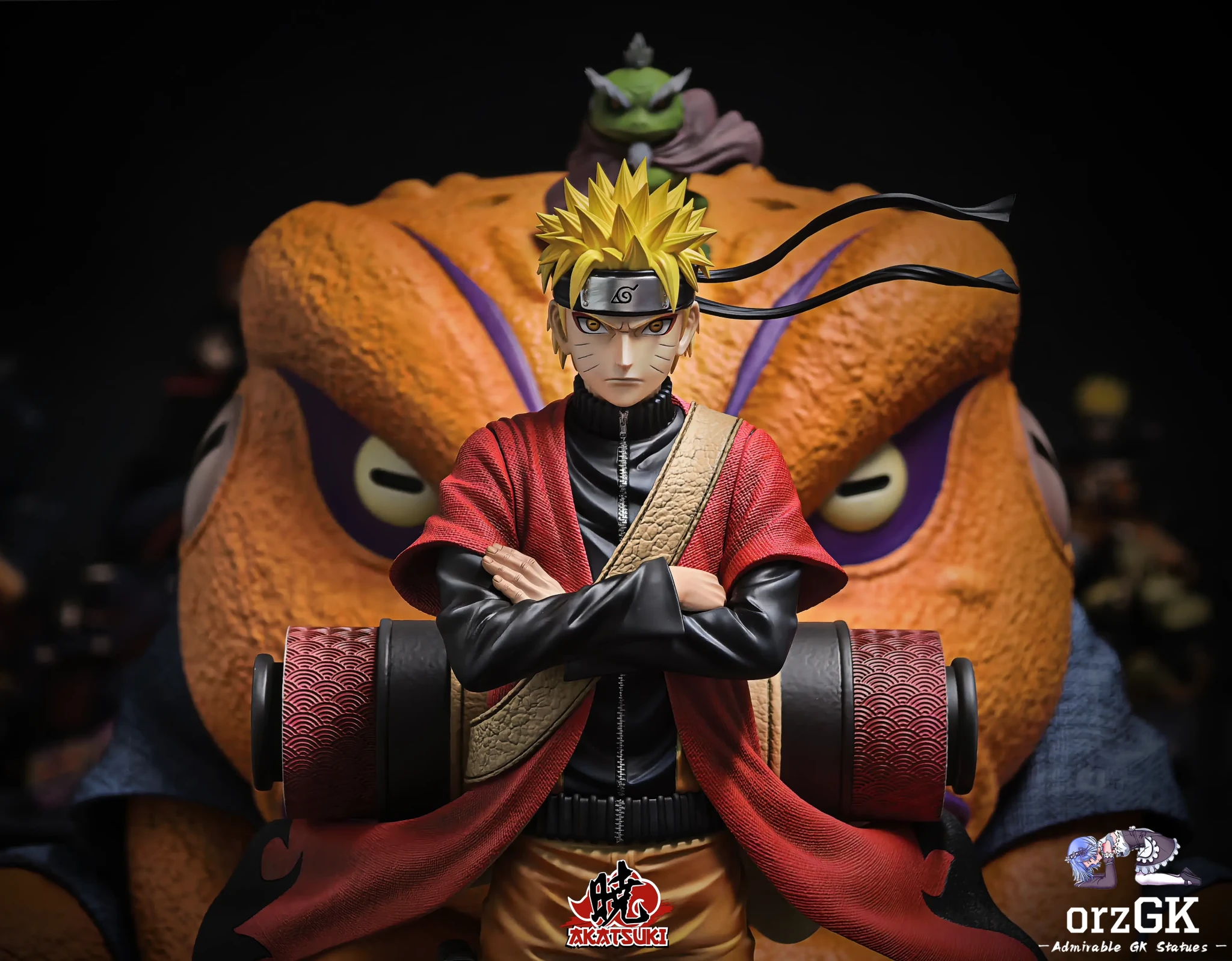 Akatsuki Studio - Naruto Heroes of Konoha Uzumaki Naruto resin statue Navy Toys anime figure