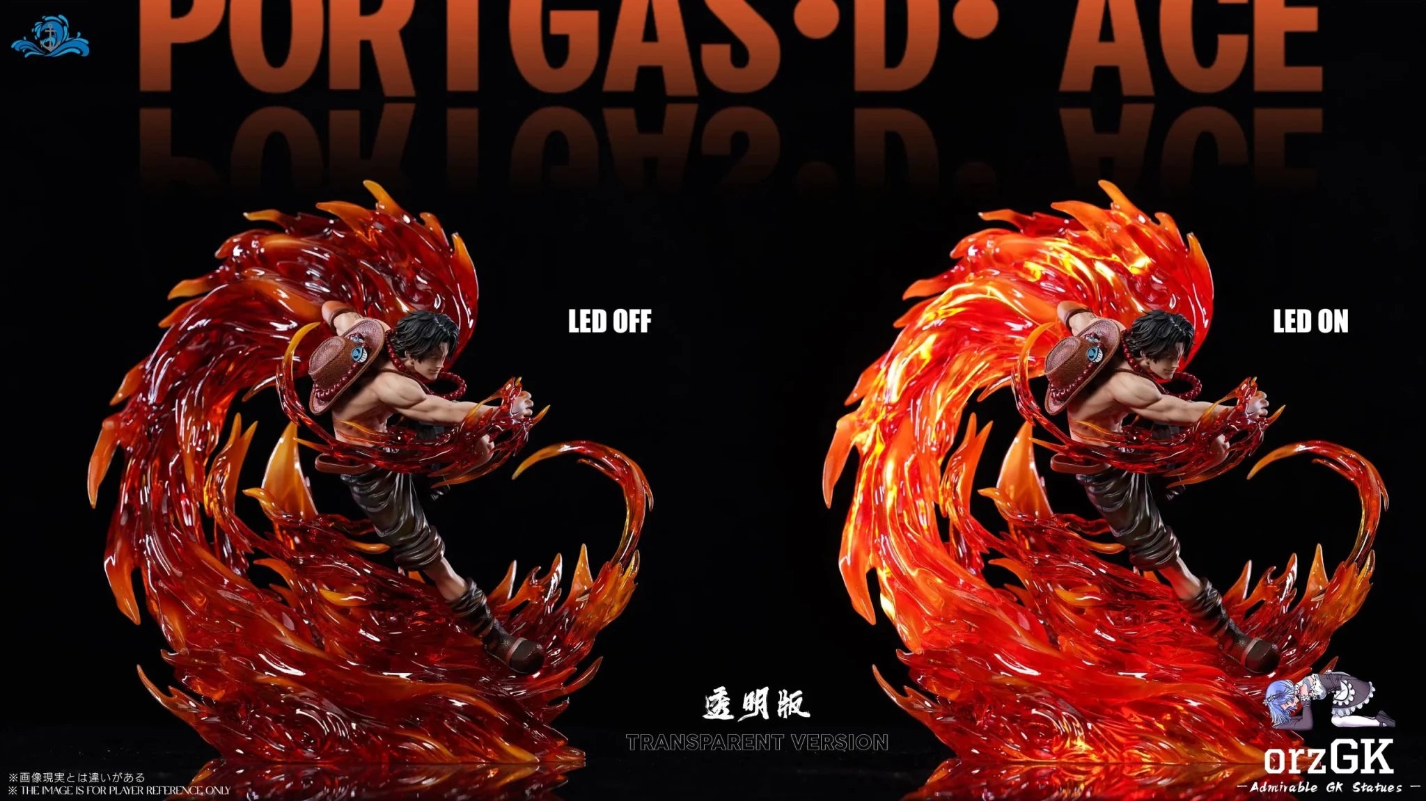 Po Lang Studio - One Piece Portgas D. Ace Dual Version resin statue Navy Toys anime figure