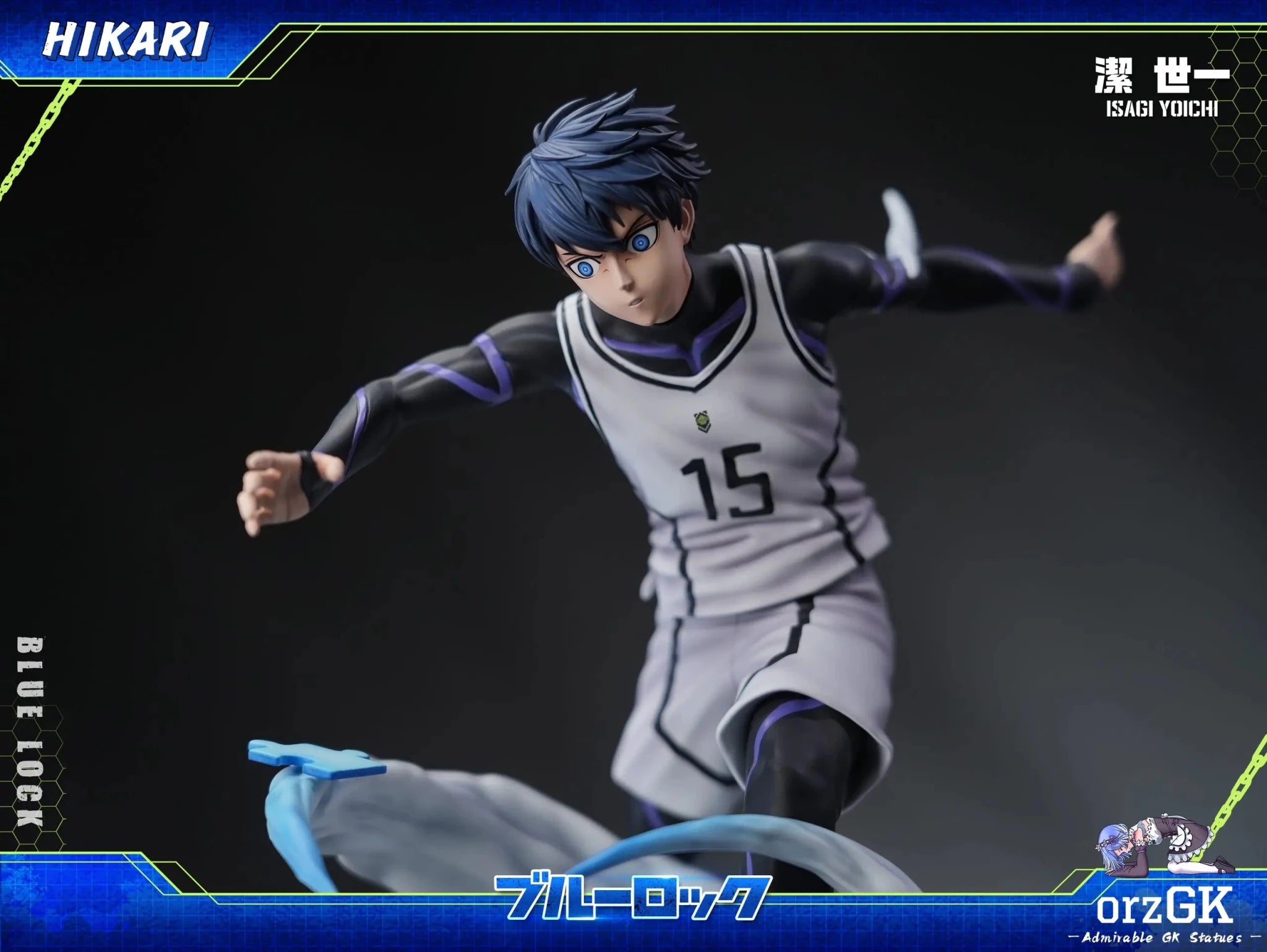 Hikari Studio - Blue Lock 4 Yoichi Isagi resin statue Navy Toys anime figure