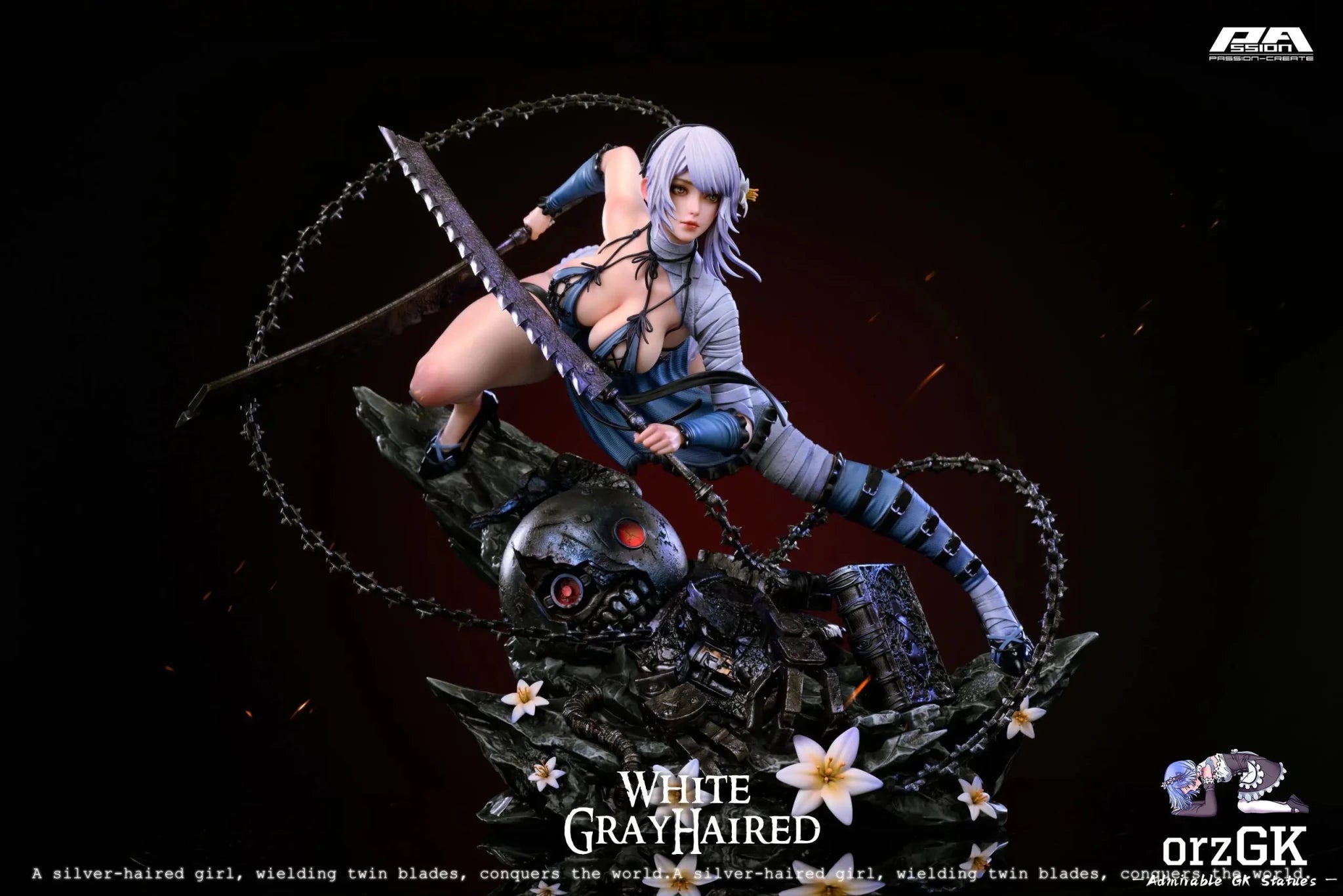 PA Create Studio - NieR:Automata Kainé resin statue Navy Toys anime figure