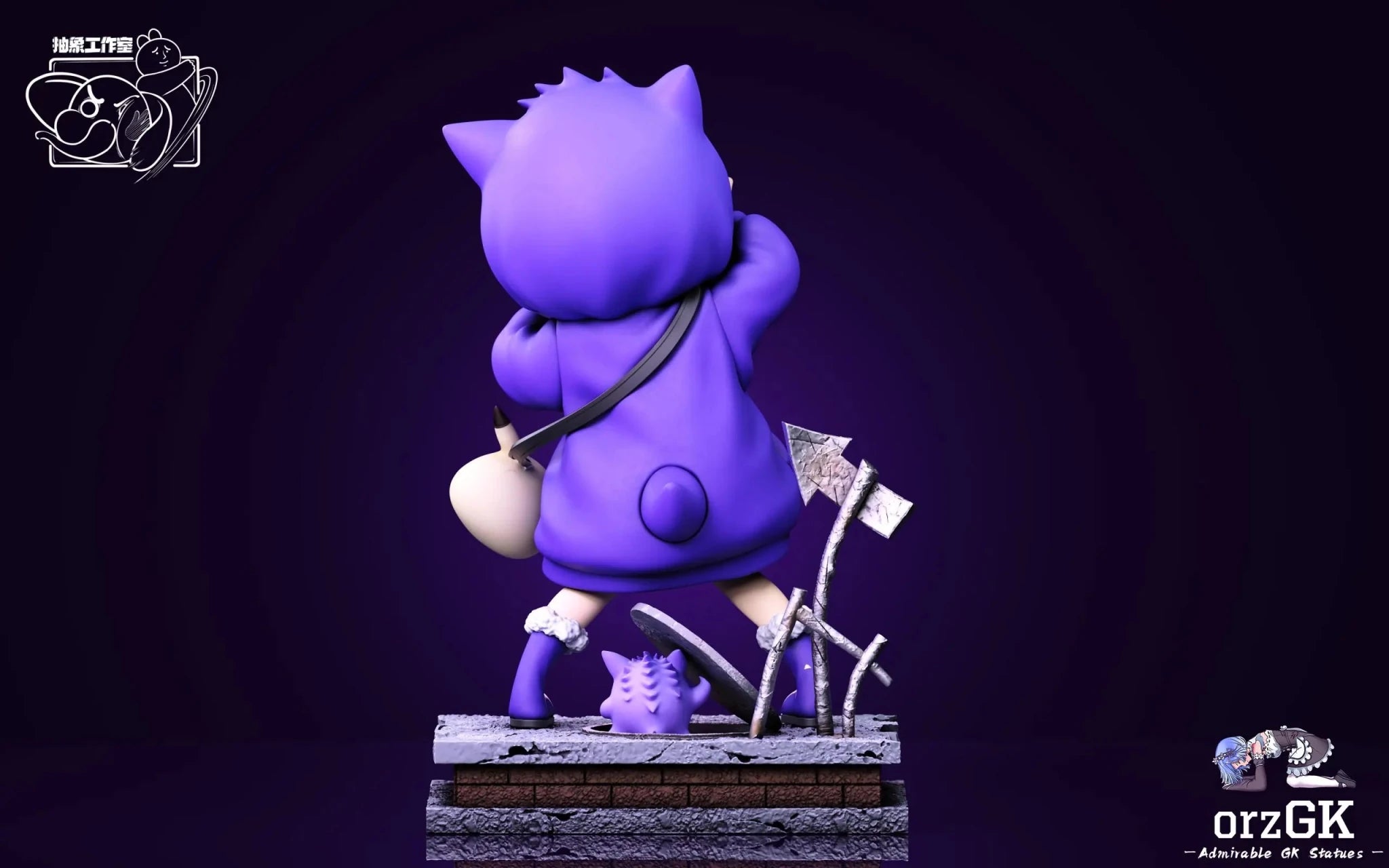 Chou Xiang Studio - Spy x Family Anya cos Gengar resin statue Navy Toys anime figure