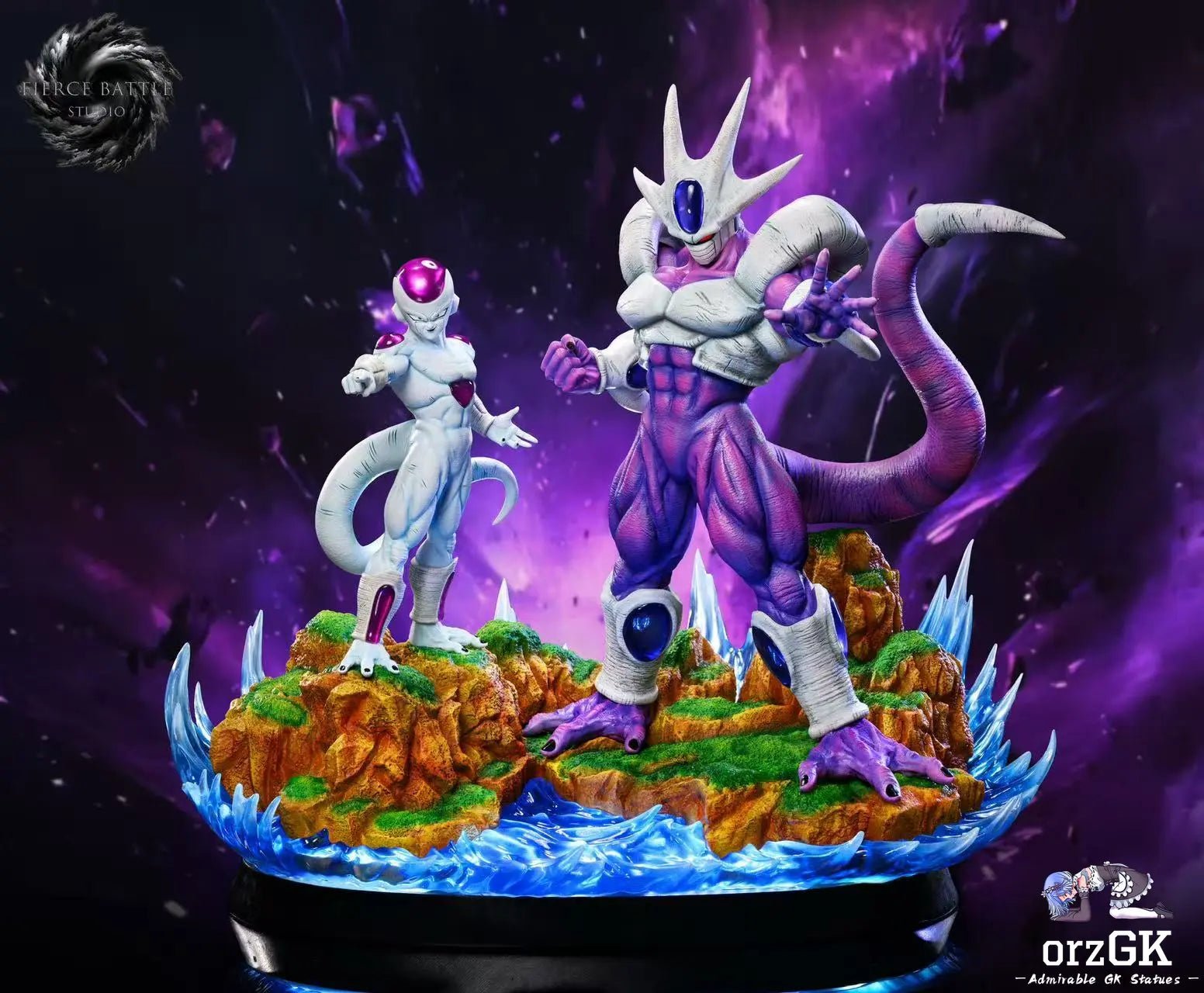 Fierce Battle Studio - Dragon Ball Frieza & Cooler resin statue Navy Toys anime figure