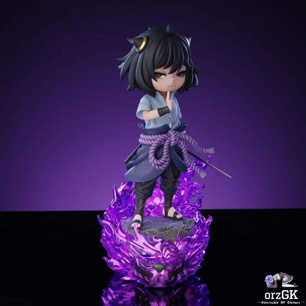 ZH Studio - Spy x Family Anya cos Uchiha Sasuke resin statue Navy Toys anime figure
