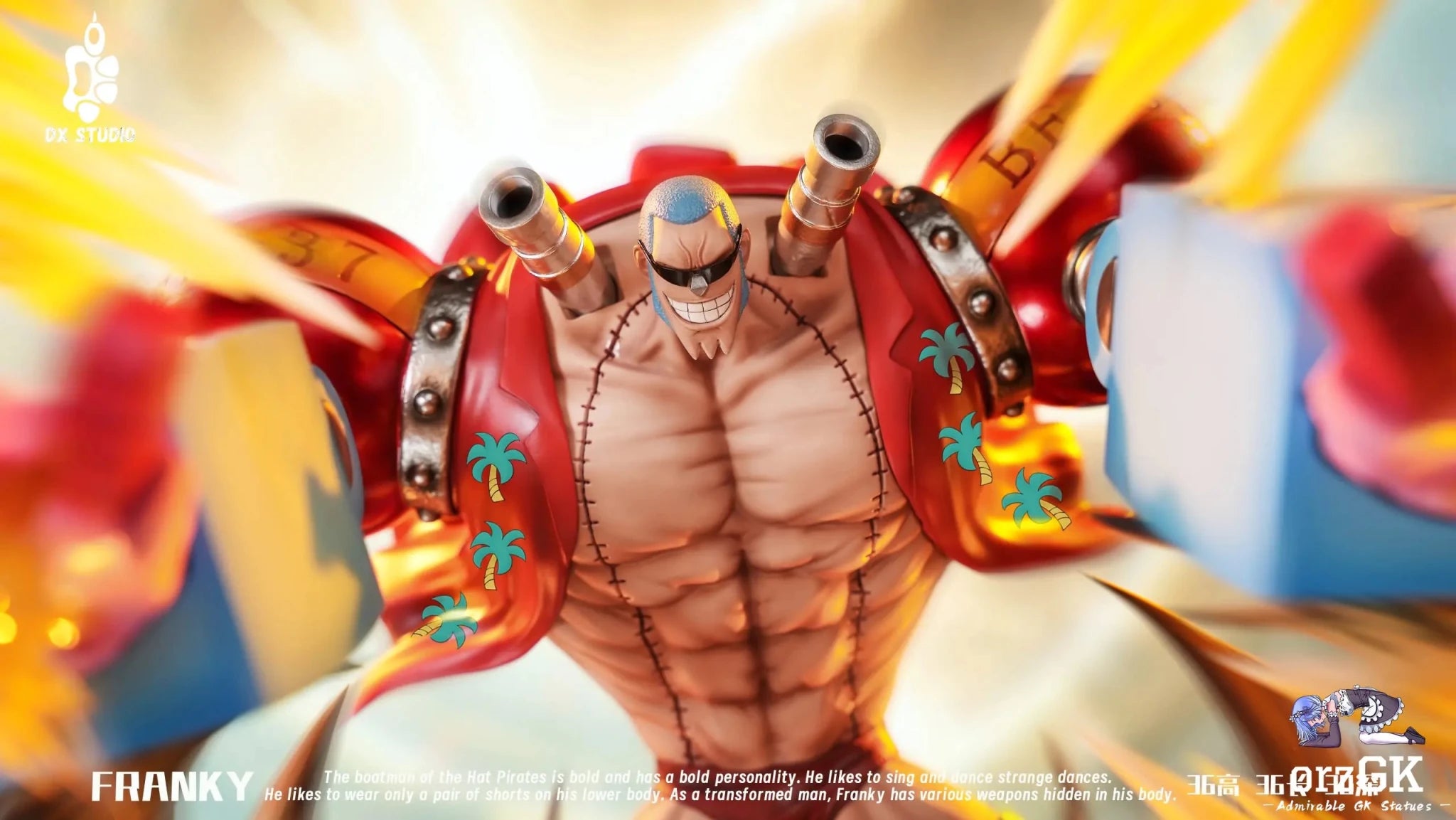 DX Studio - One Piece Franky resin statue Navy Toys anime figure