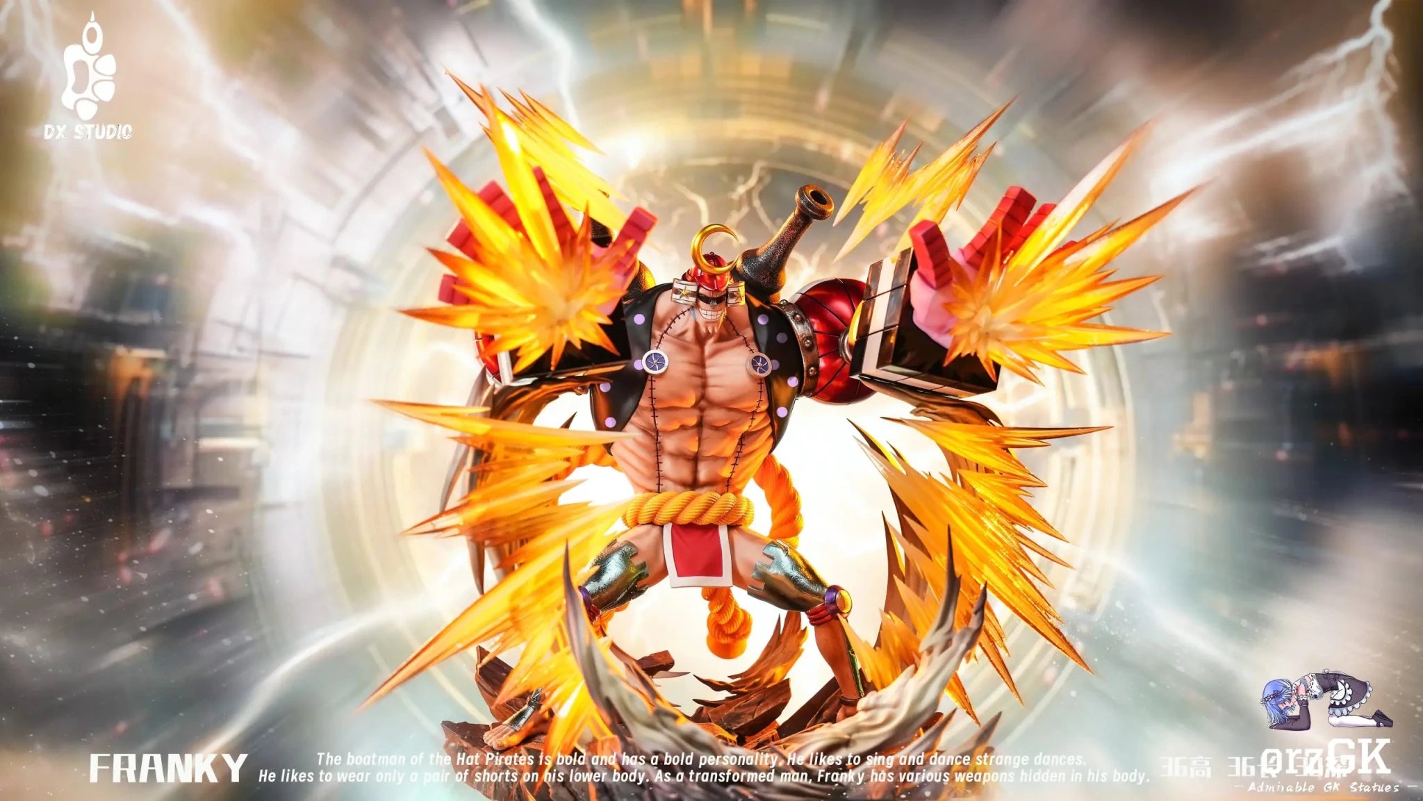 DX Studio - One Piece Franky resin statue Navy Toys anime figure