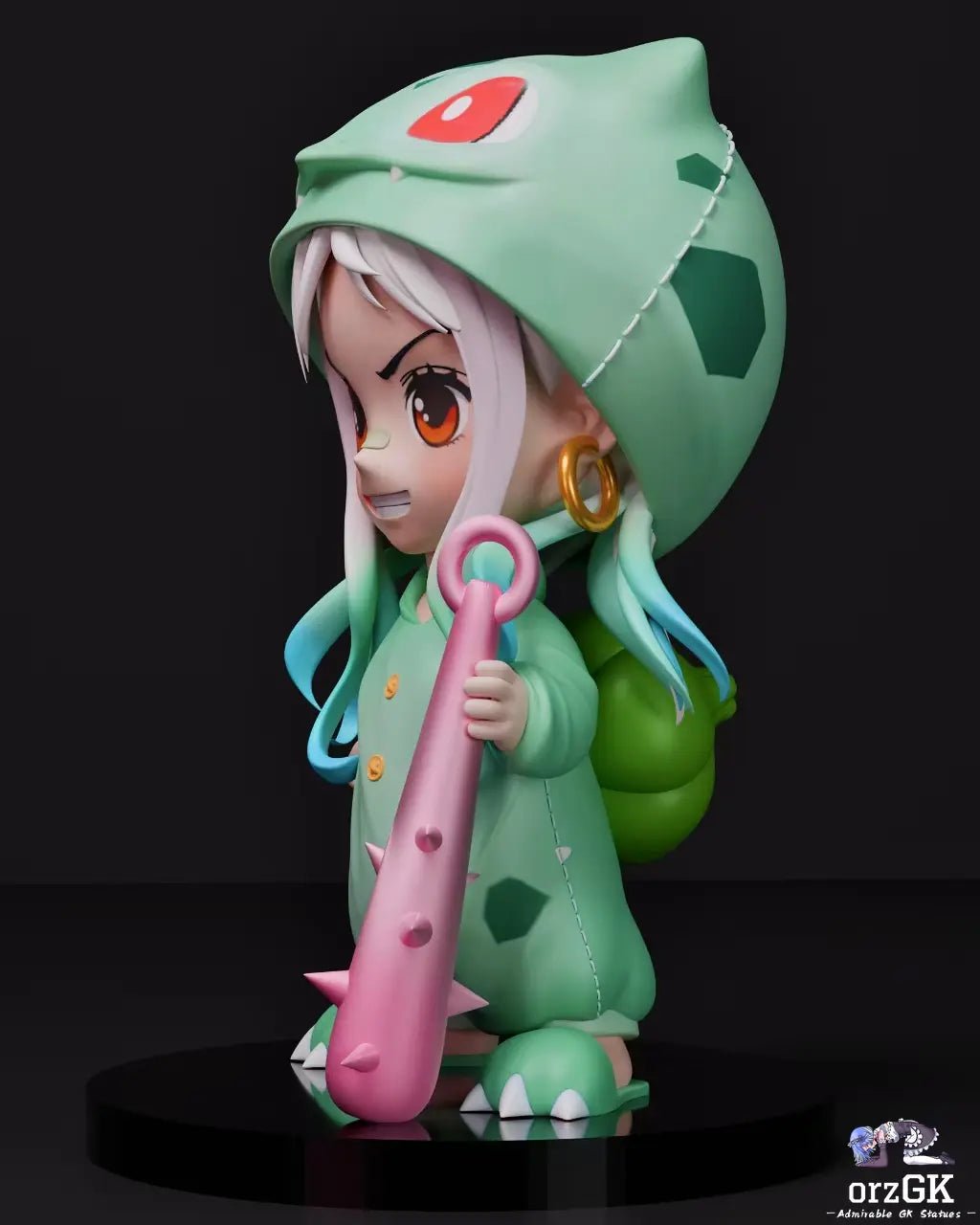 Super Guai Studio - One Piece Yamato cos Bulbasaur resin statue Navy Toys anime figure
