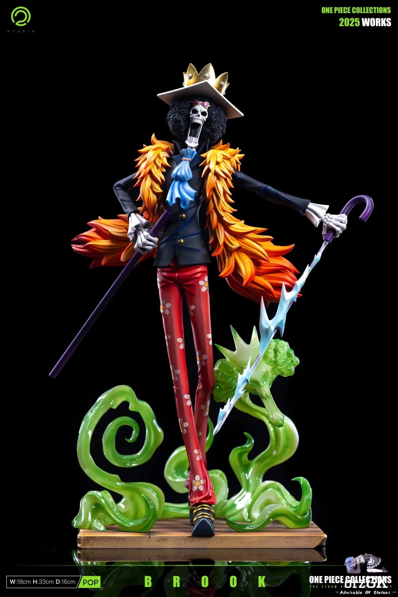 C2 Studio - One Piece Straw Hat Pirates 5 Brook resin statue Navy Toys anime figure