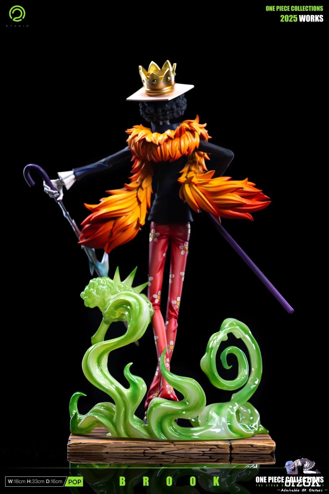 C2 Studio - One Piece Straw Hat Pirates 5 Brook resin statue Navy Toys anime figure