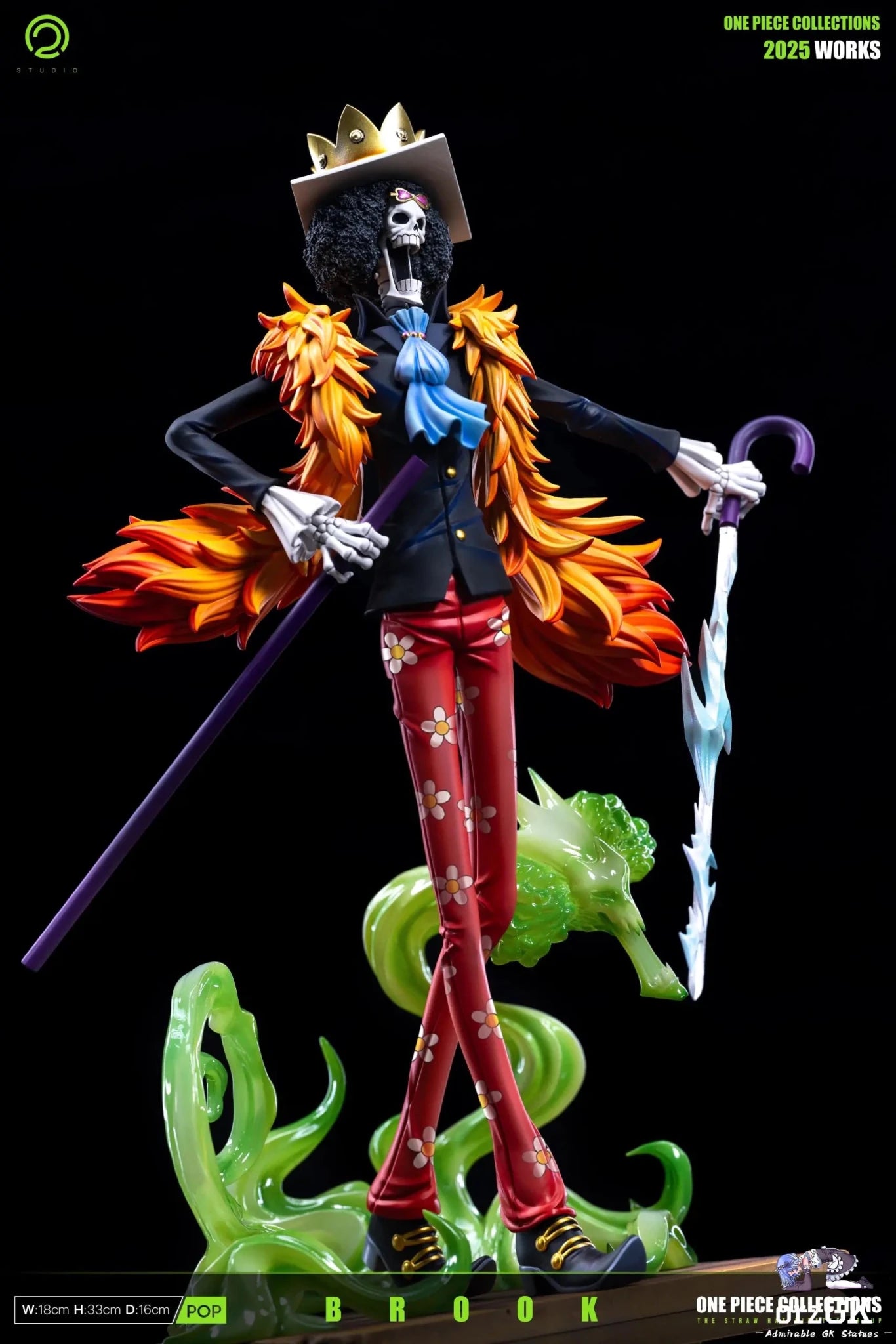 C2 Studio - One Piece Straw Hat Pirates 5 Brook resin statue Navy Toys anime figure