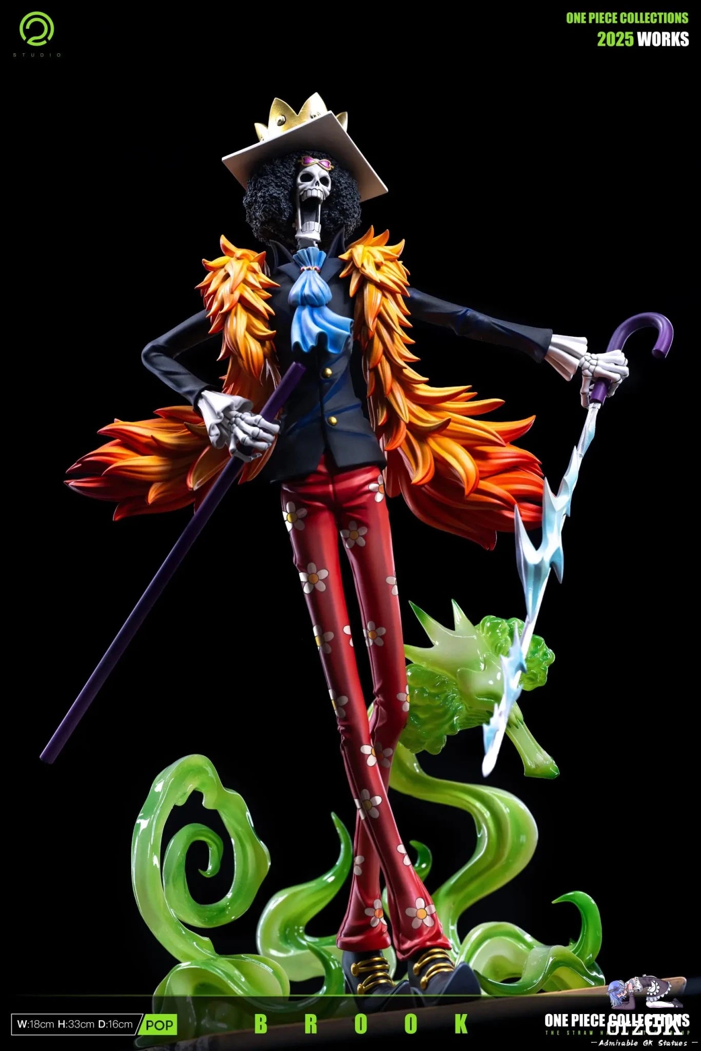 C2 Studio - One Piece Straw Hat Pirates 5 Brook resin statue Navy Toys anime figure
