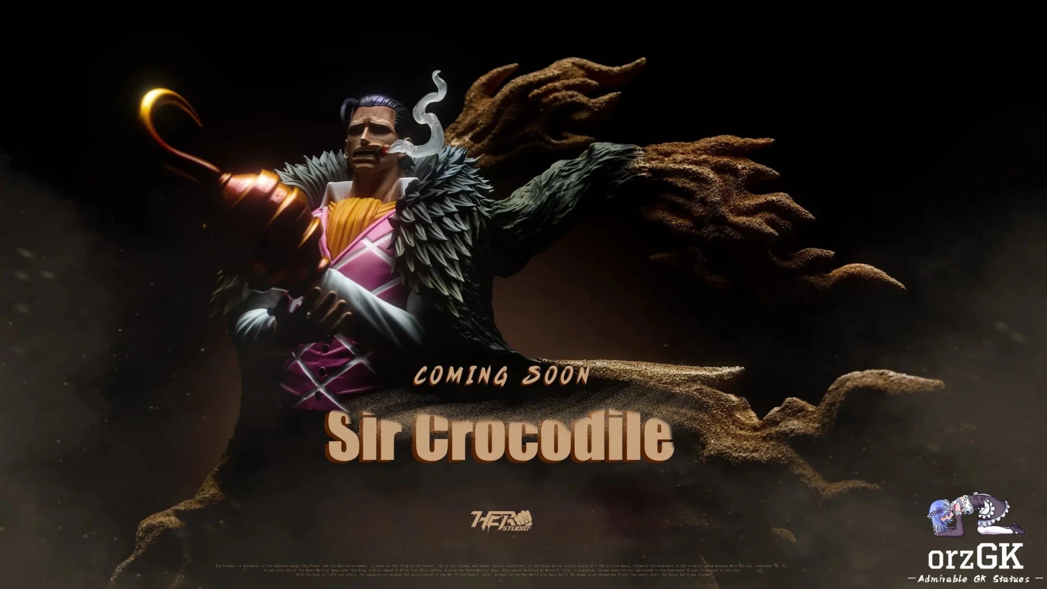 Hero Studio - One Piece Cross Guild Trio 01 Crocodile resin statue Navy Toys anime figure