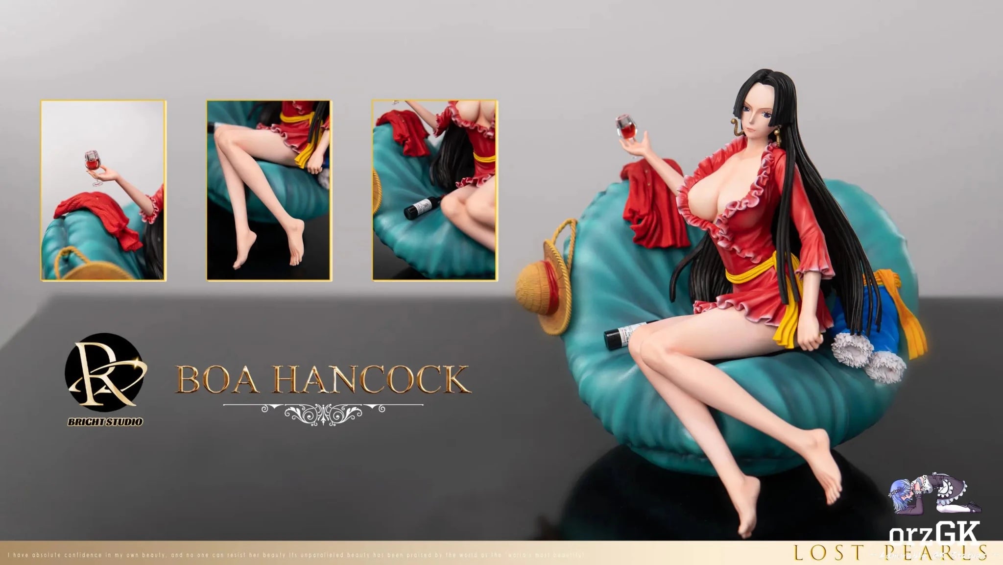 BRIGHT Studio - One Piece Amazon Lily Pajamas Boa Hancock resin statue Navy Toys anime figure