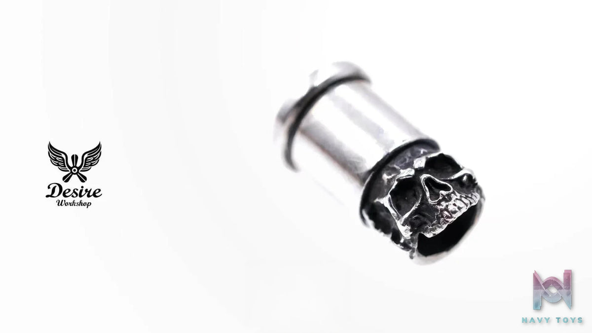Raven Studio (silver jewelry) – Original Design Skull Bullet Pendant Original