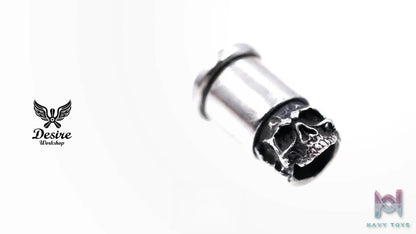 Raven Studio (silver jewelry) – Original Design Skull Bullet Pendant Original