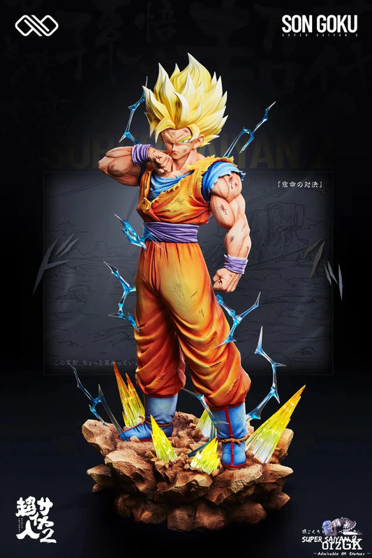 Infinite Studio - Dragon Ball Super Saiyan 2 Goku resin statue Navy Toys anime figure