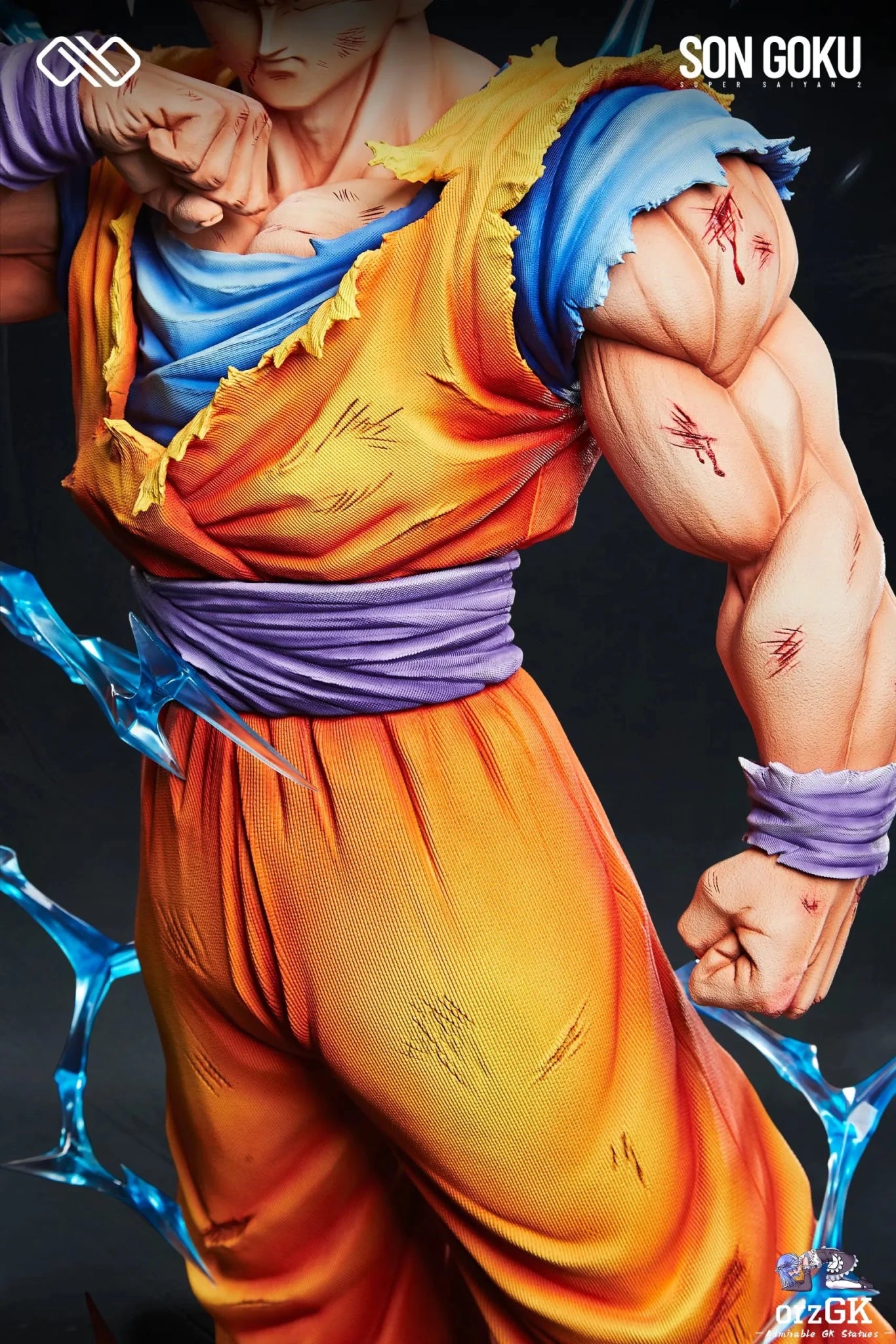 Infinite Studio - Dragon Ball Super Saiyan 2 Goku resin statue Navy Toys anime figure