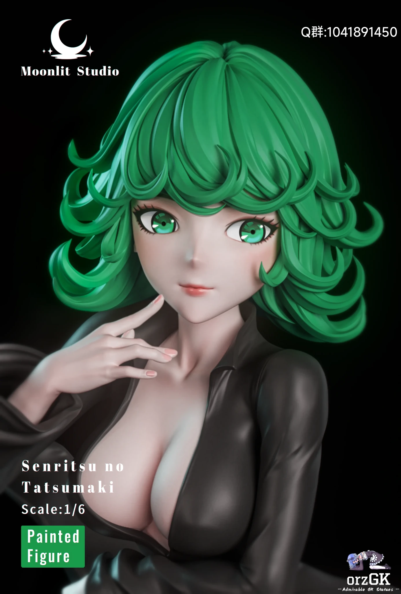 Moonlit Studio - One Punch Man Tornado of Terror Tatsumaki resin statue Navy Toys anime figure