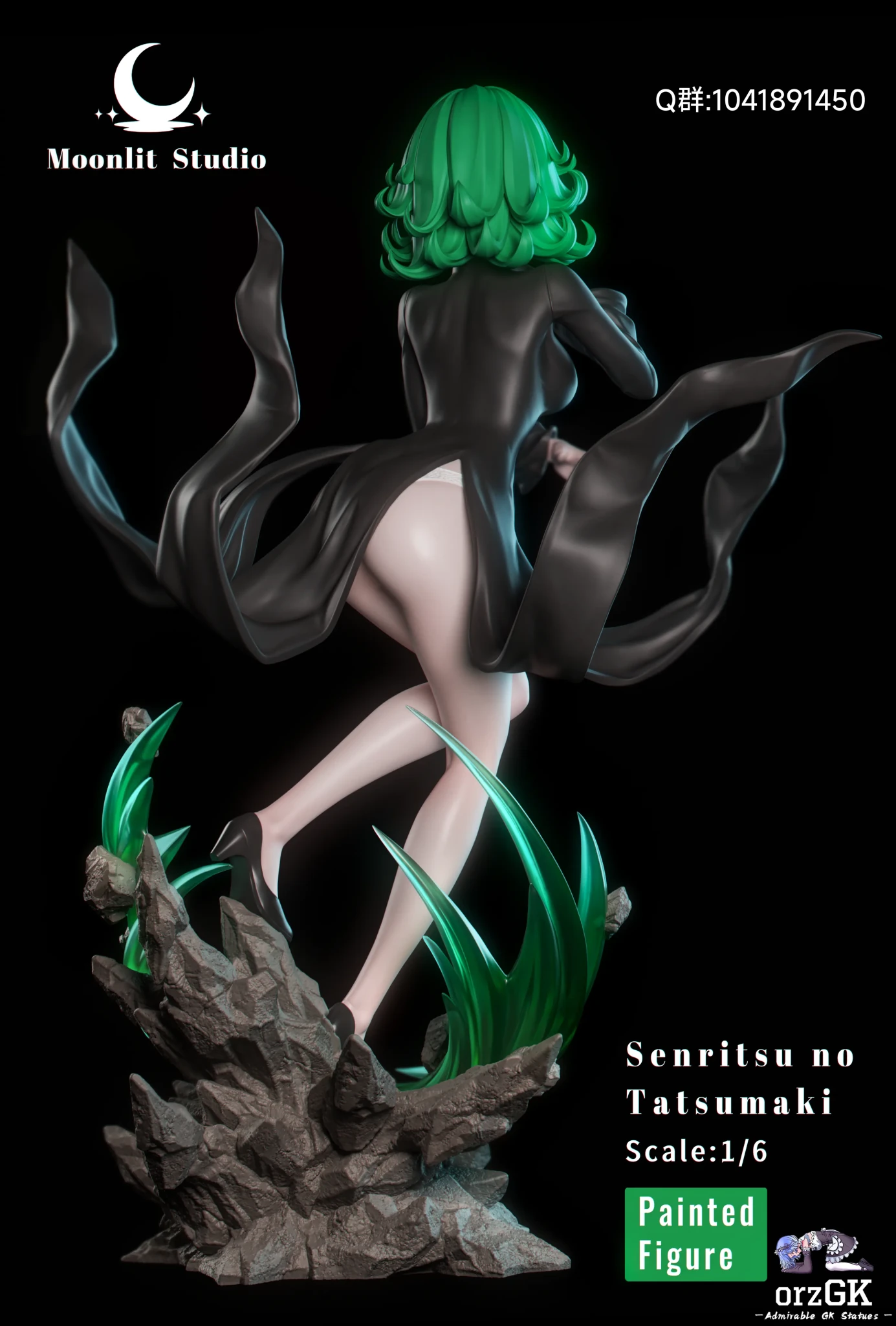 Moonlit Studio - One Punch Man Tornado of Terror Tatsumaki resin statue Navy Toys anime figure