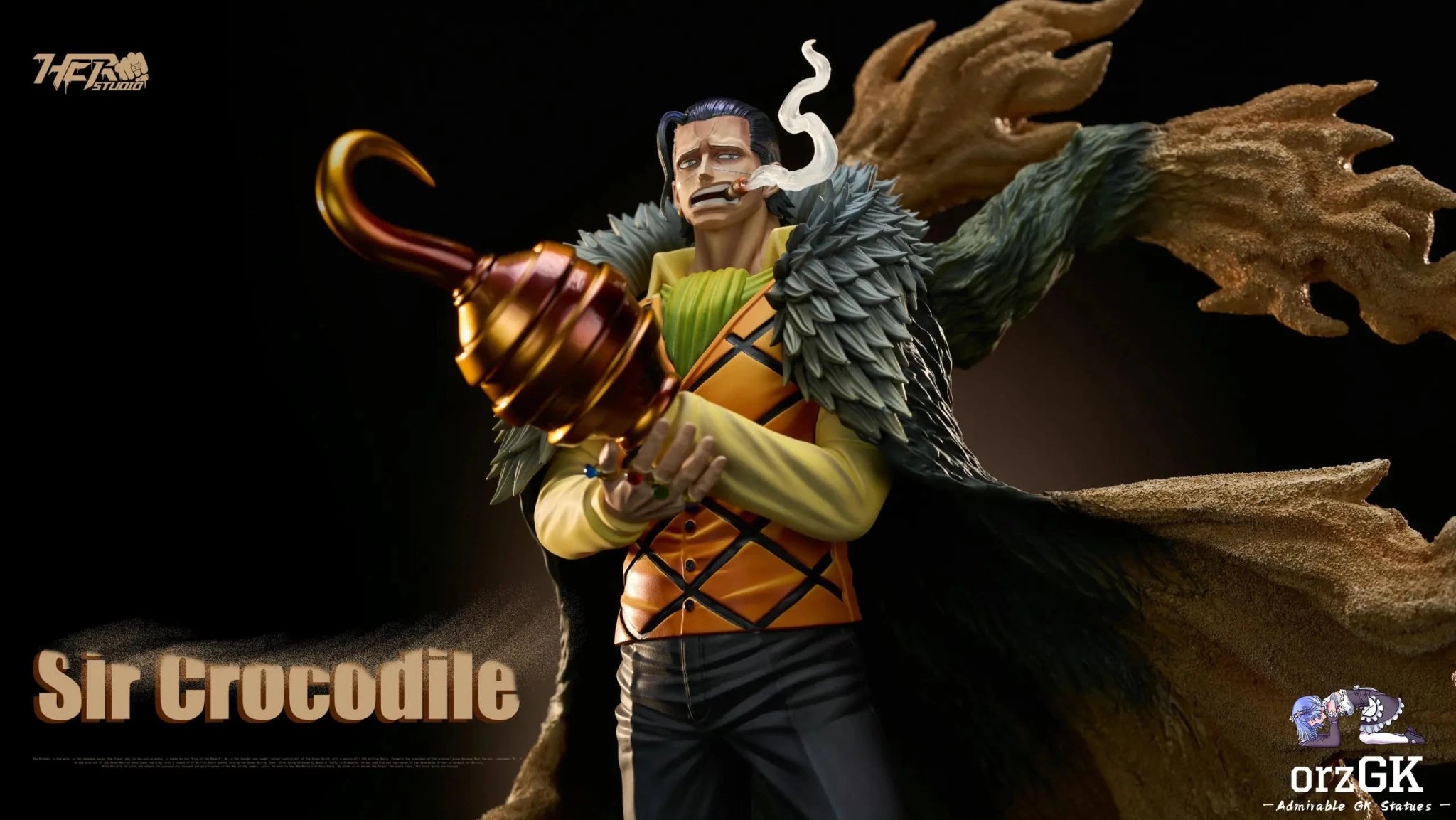 Hero Studio - One Piece Cross Guild Trio 01 Crocodile resin statue Navy Toys anime figure
