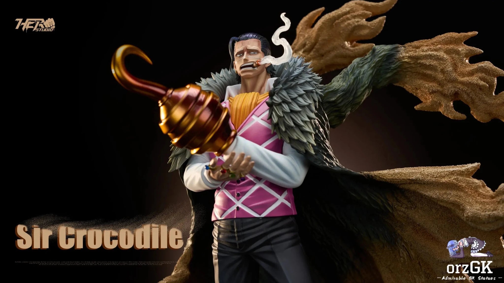 Hero Studio - One Piece Cross Guild Trio 01 Crocodile resin statue Navy Toys anime figure