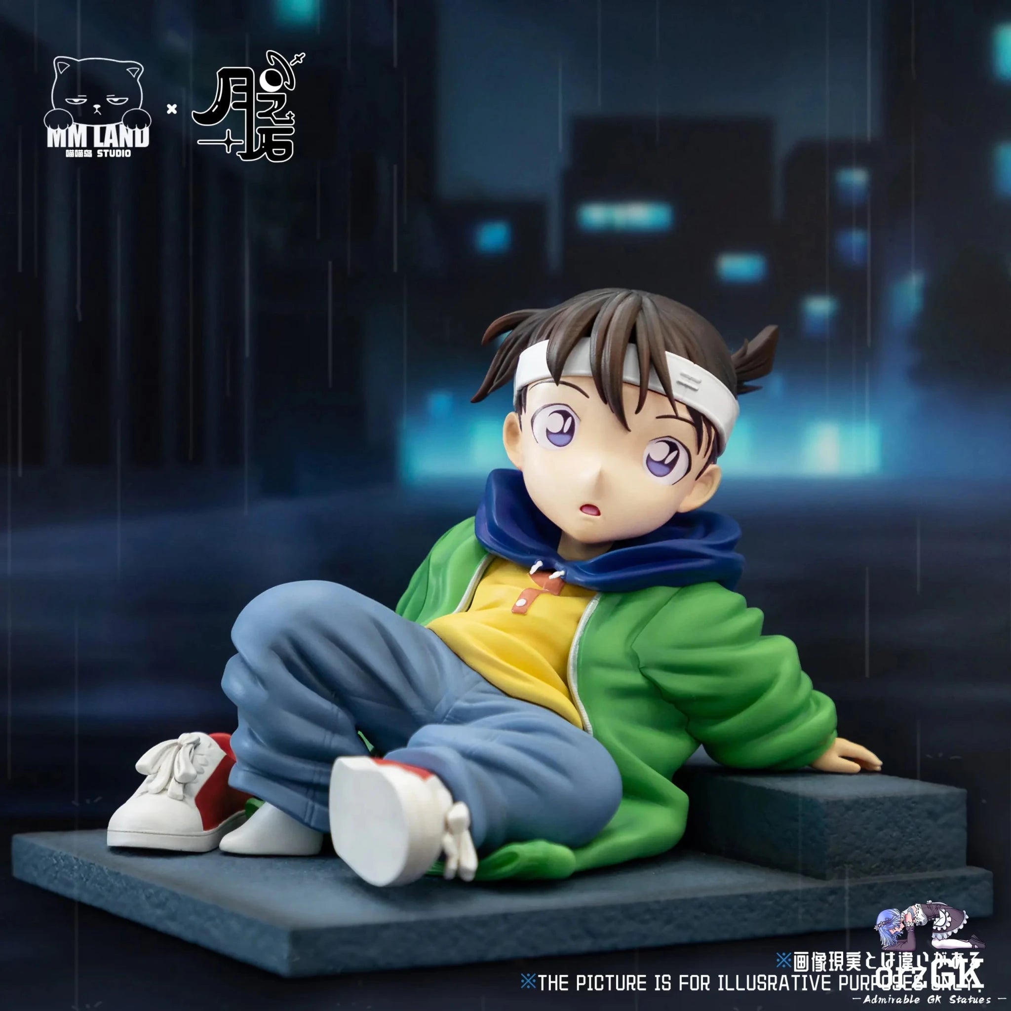 MMLAND Studio - Detective Conan Smaller Shinichi resin statue Navy Toys anime figure