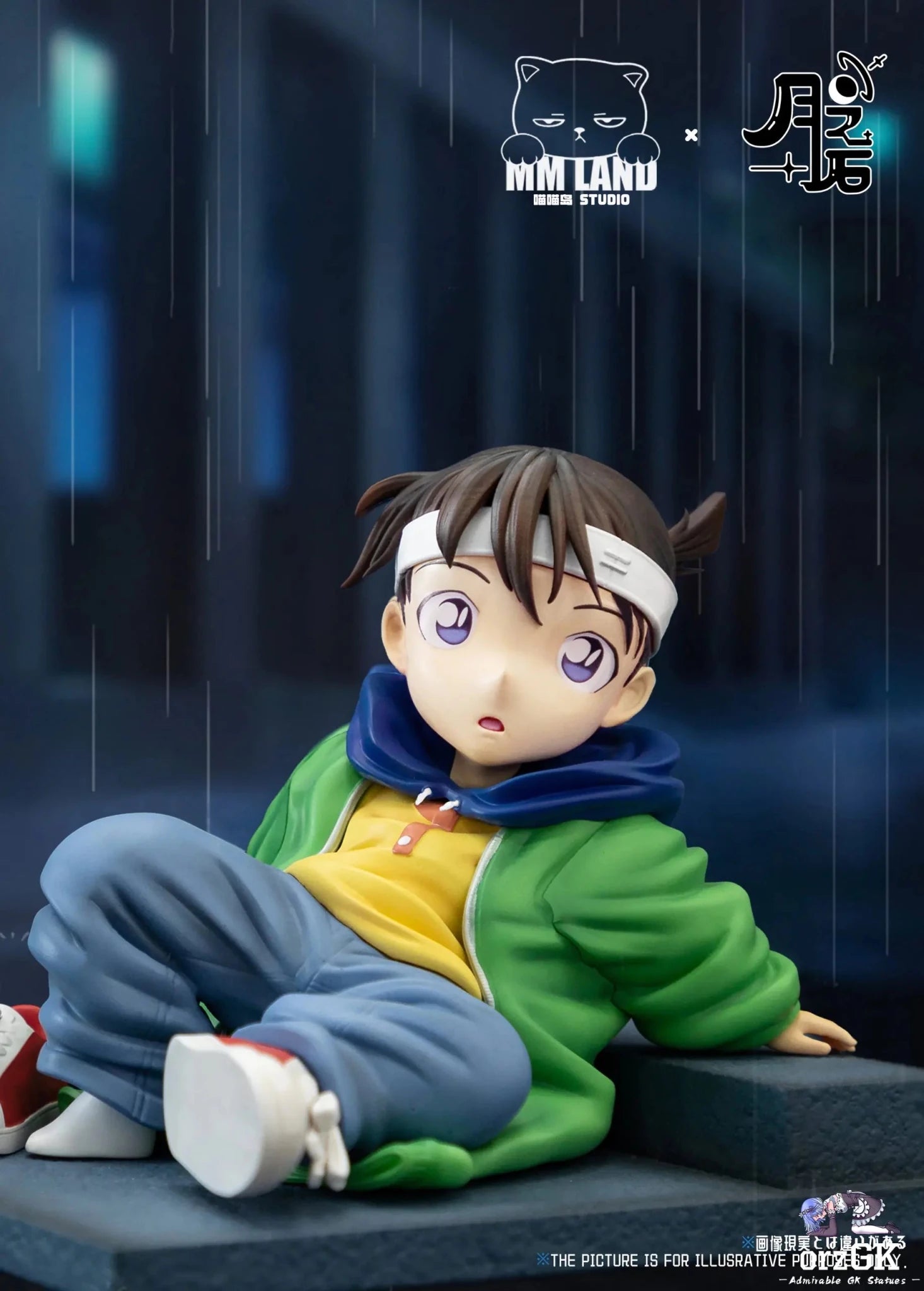 MMLAND Studio - Detective Conan Smaller Shinichi resin statue Navy Toys anime figure