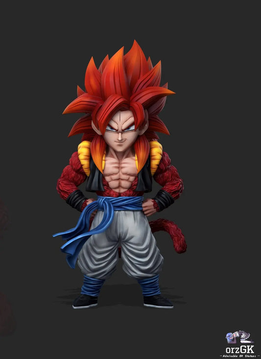 Power Studio - Dragon Ball Super Saiyan 4 Gogeta resin statue Navy Toys anime figure