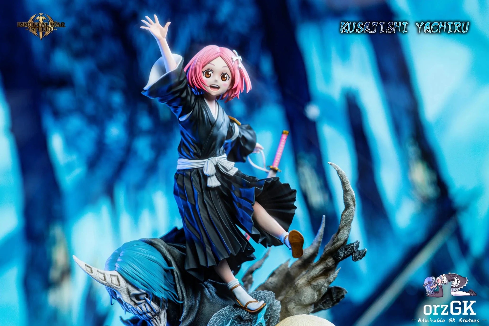 I.W Studio - Bleach Thirteenth Division Series 2 Kusajishi Yachiru resin statue Navy Toys anime figure
