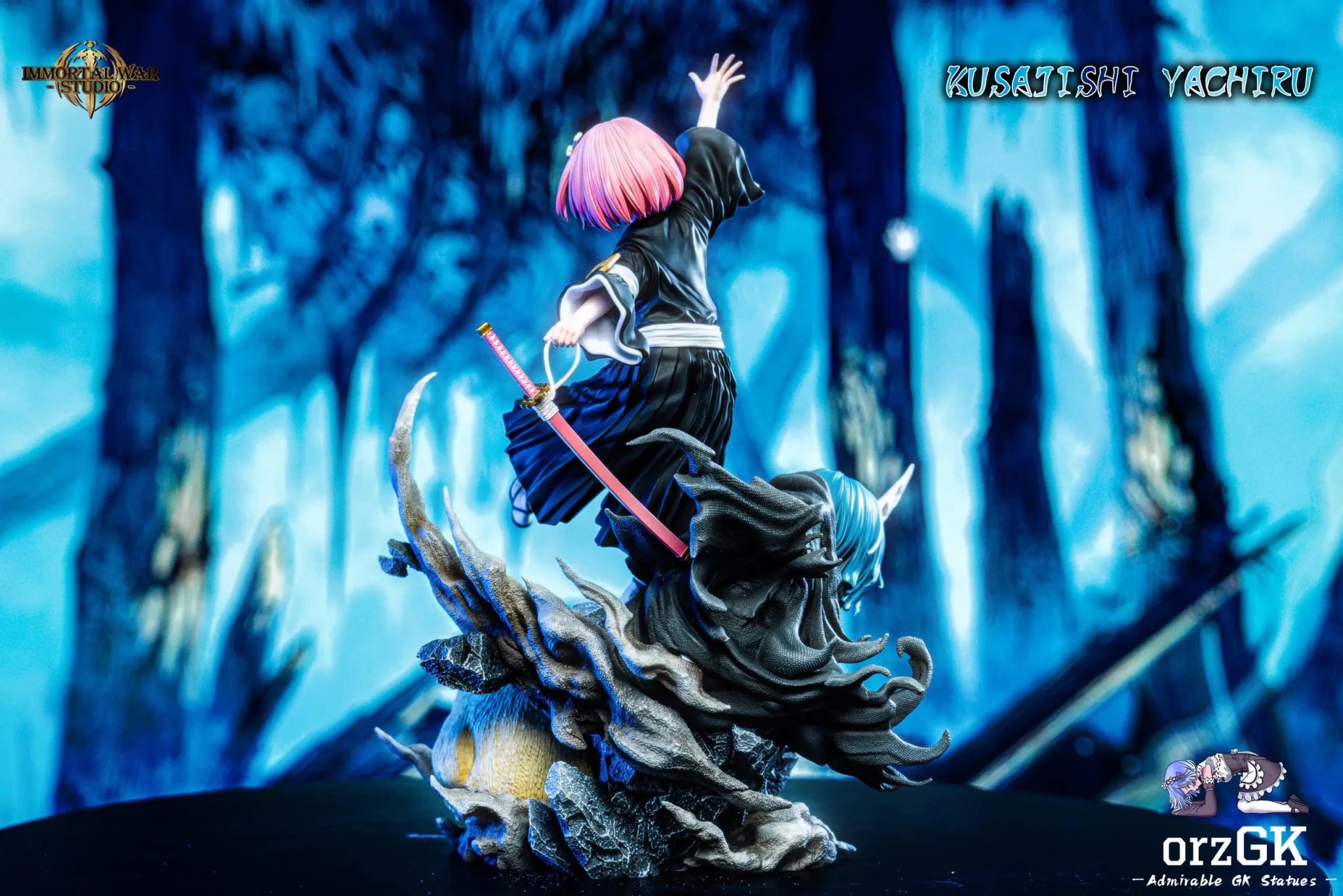 I.W Studio - Bleach Thirteenth Division Series 2 Kusajishi Yachiru resin statue Navy Toys anime figure