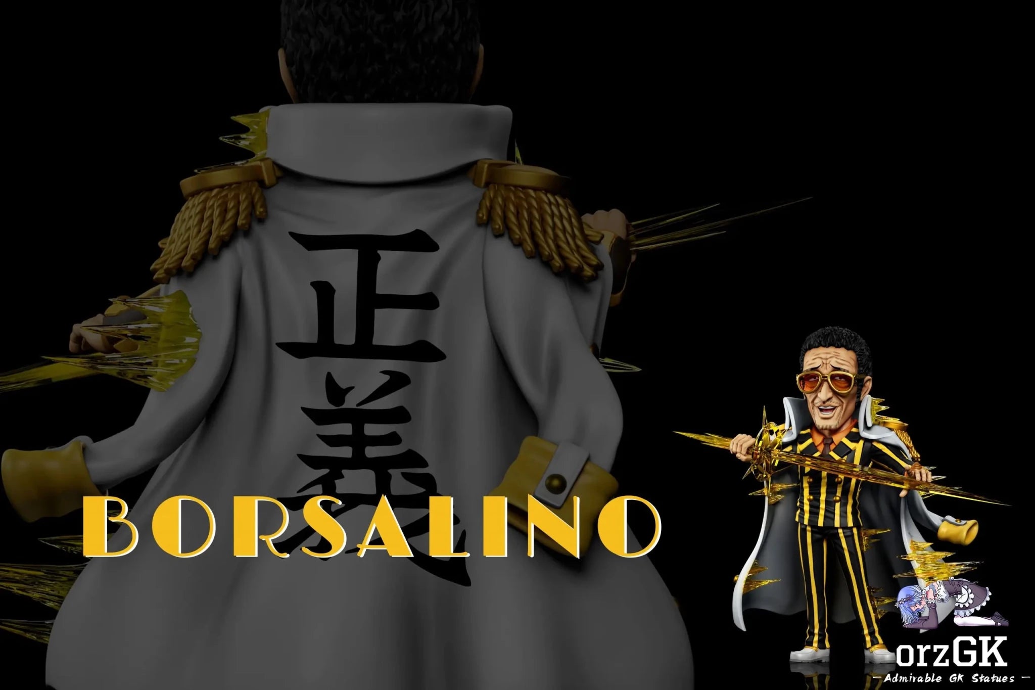 A+ Studio - One Piece Admiral Kizaru Borsalino resin statue Navy Toys anime figure