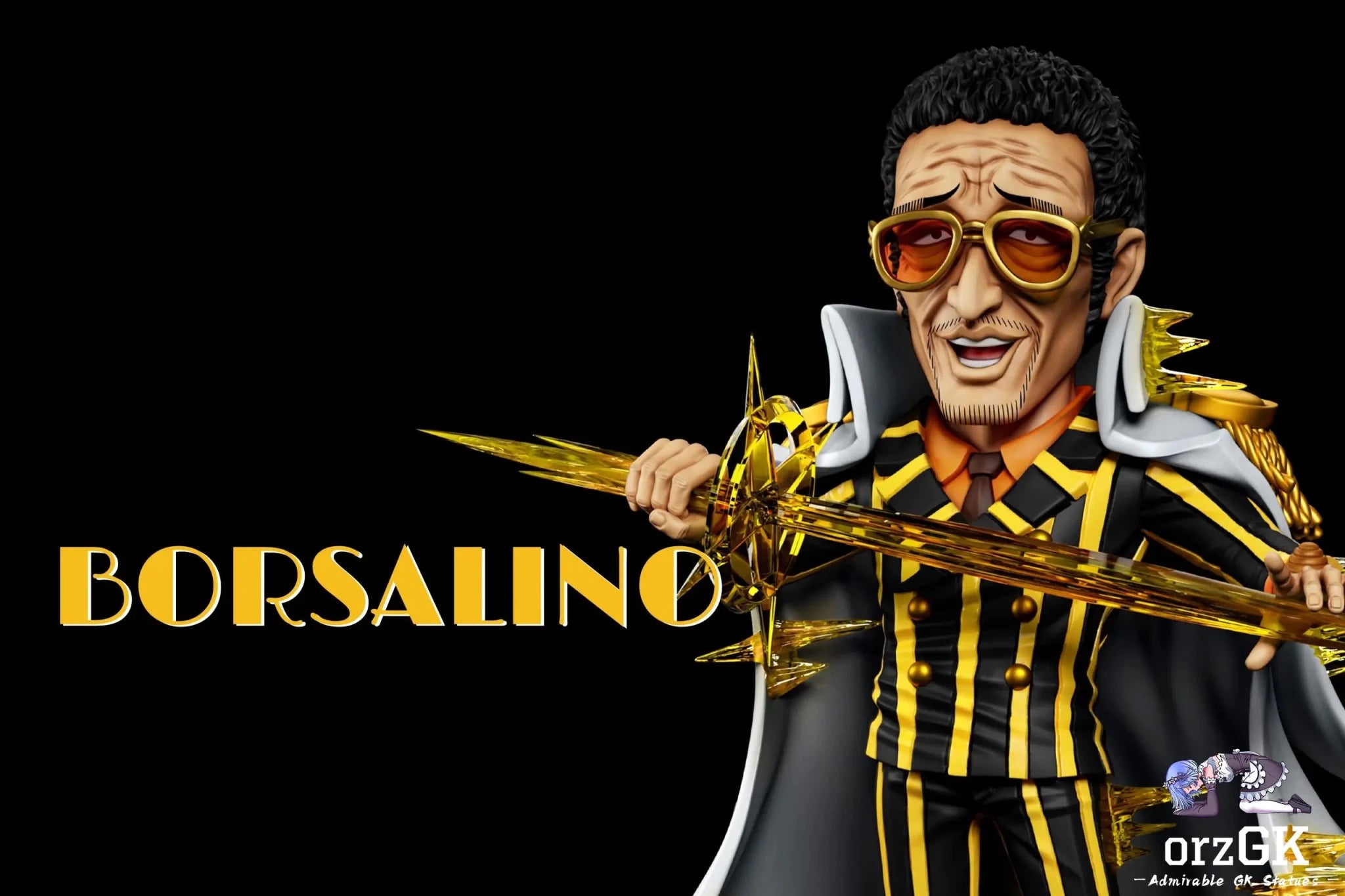 A+ Studio - One Piece Admiral Kizaru Borsalino resin statue Navy Toys anime figure