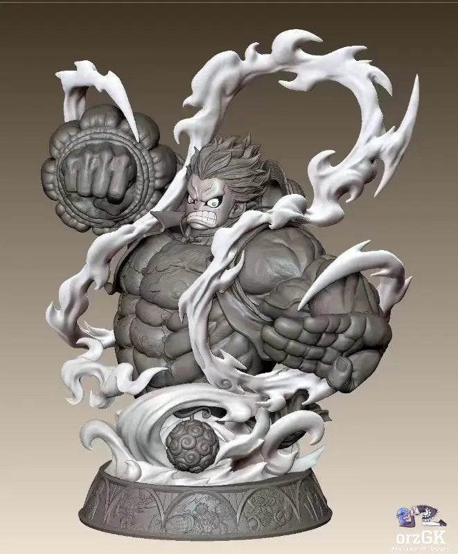 UNO Studio - One Piece 1/4 Gear fourth Luffy resin statue Navy Toys anime figure
