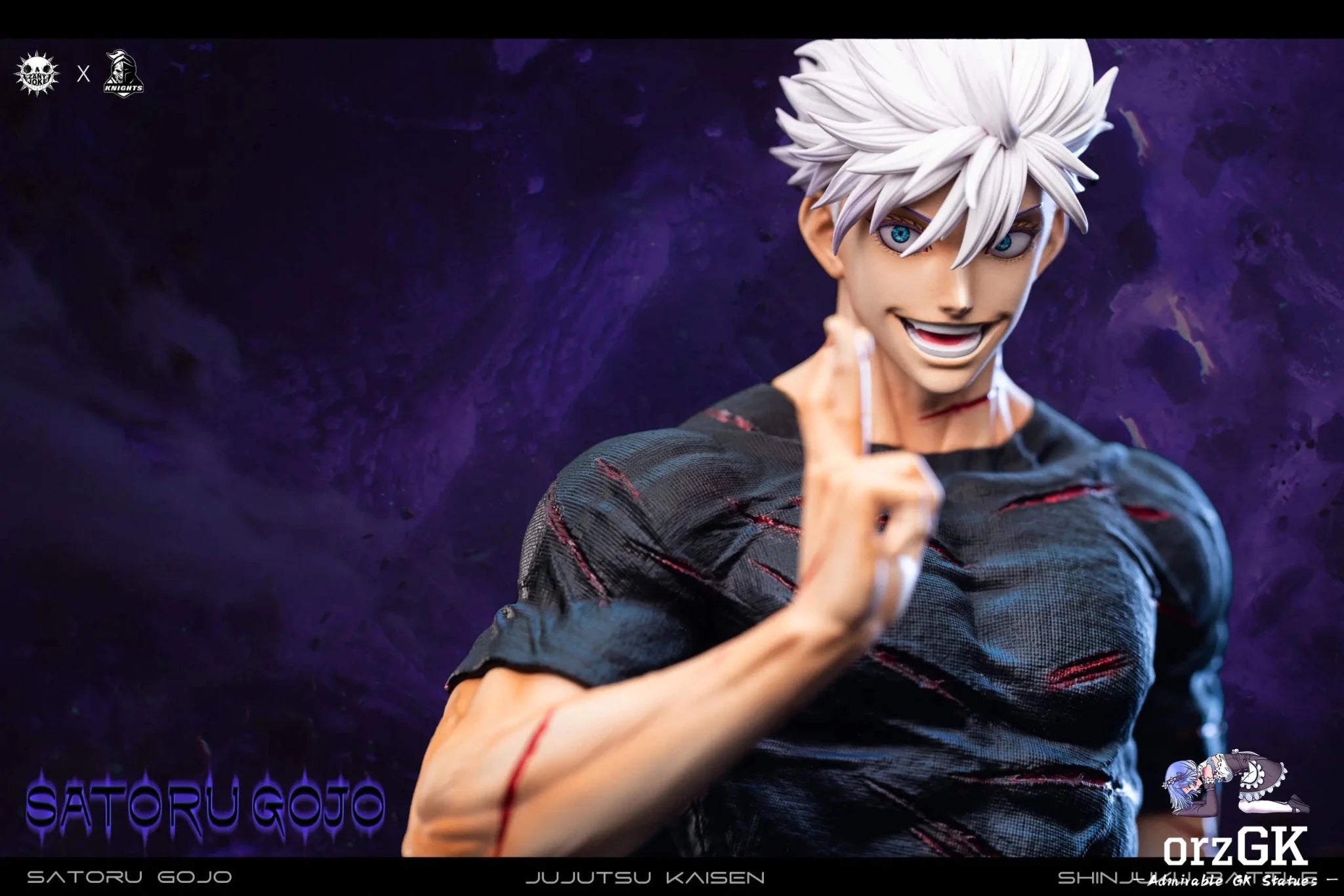 ZanyJoke Studio & Temple Studio - Jujutsu Kaisen S01 Gojo Satoru, the Battle of the Demon Realm Shinjuku resin statue Navy Toys anime figure