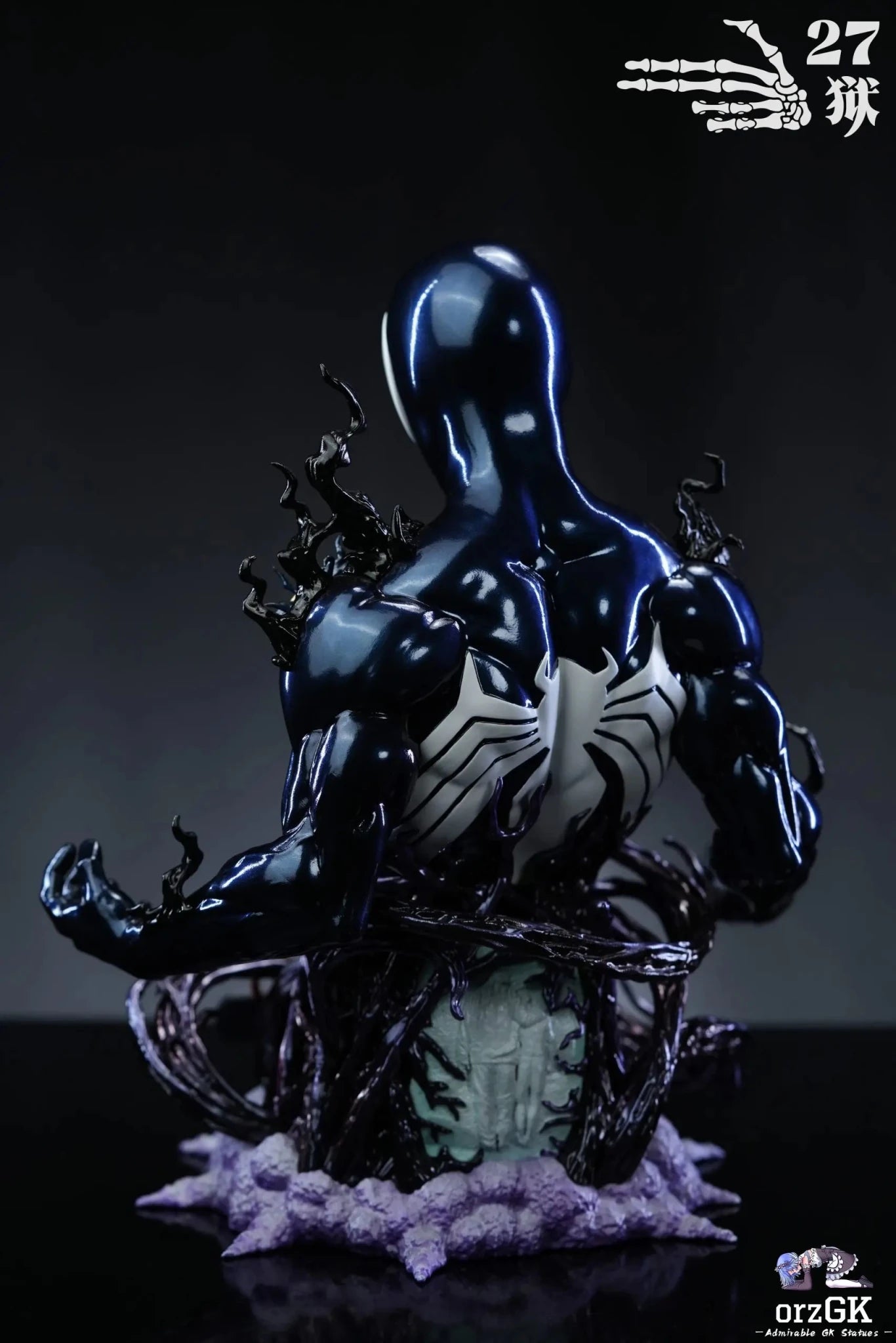 27abyss Studio - Marvel Spider - Man Bust Series 2 Symbiosis resin statue Navy Toys anime figure