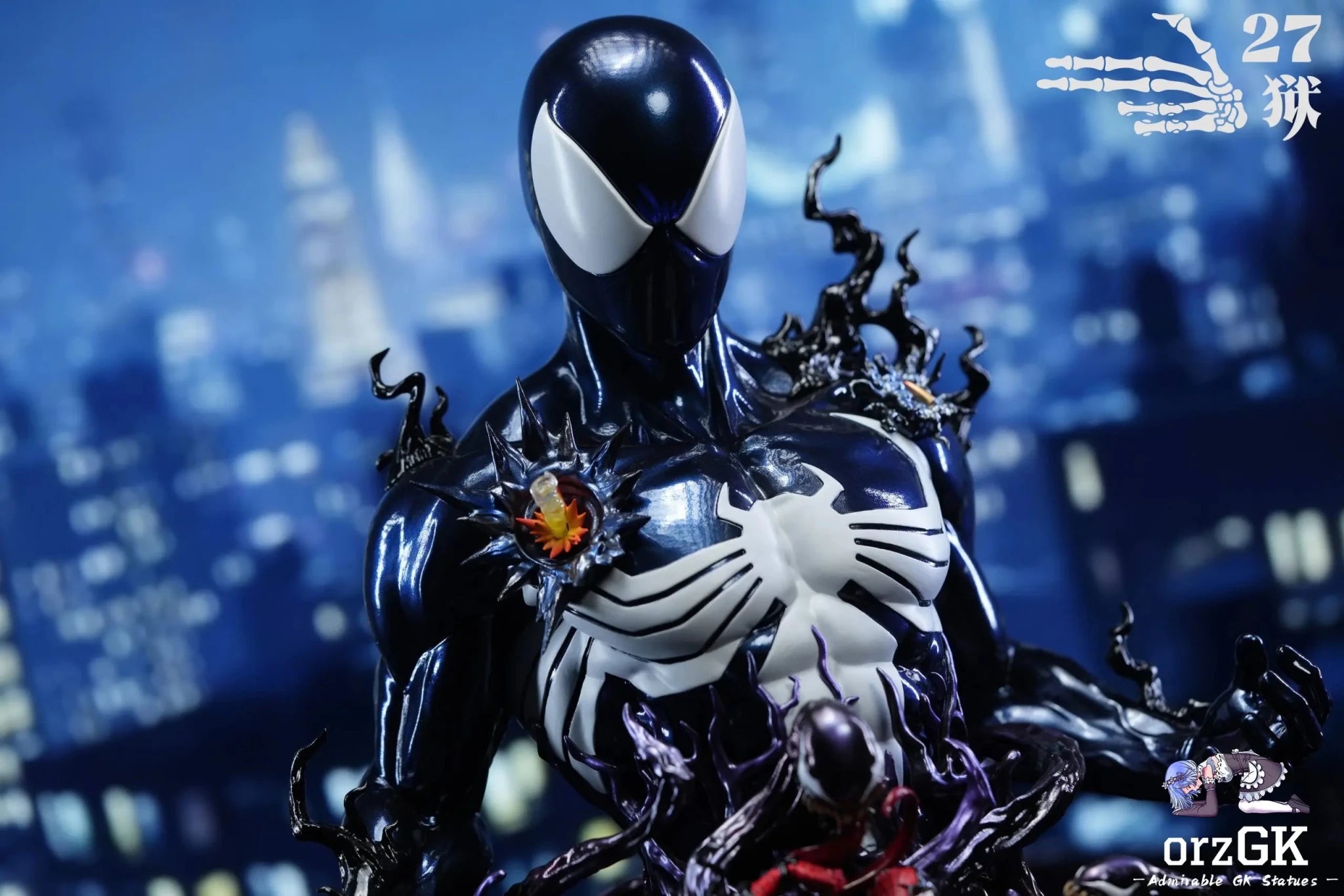 27abyss Studio - Marvel Spider - Man Bust Series 2 Symbiosis resin statue Navy Toys anime figure