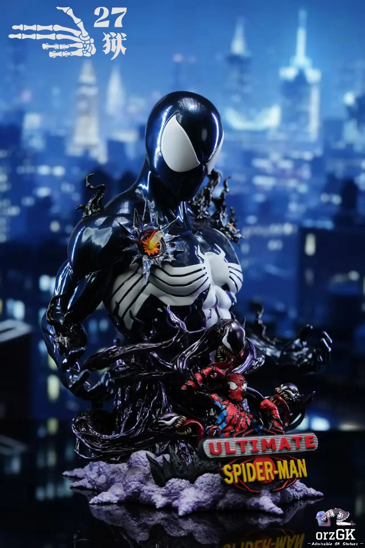 27abyss Studio - Marvel Spider - Man Bust Series 2 Symbiosis resin statue Navy Toys anime figure