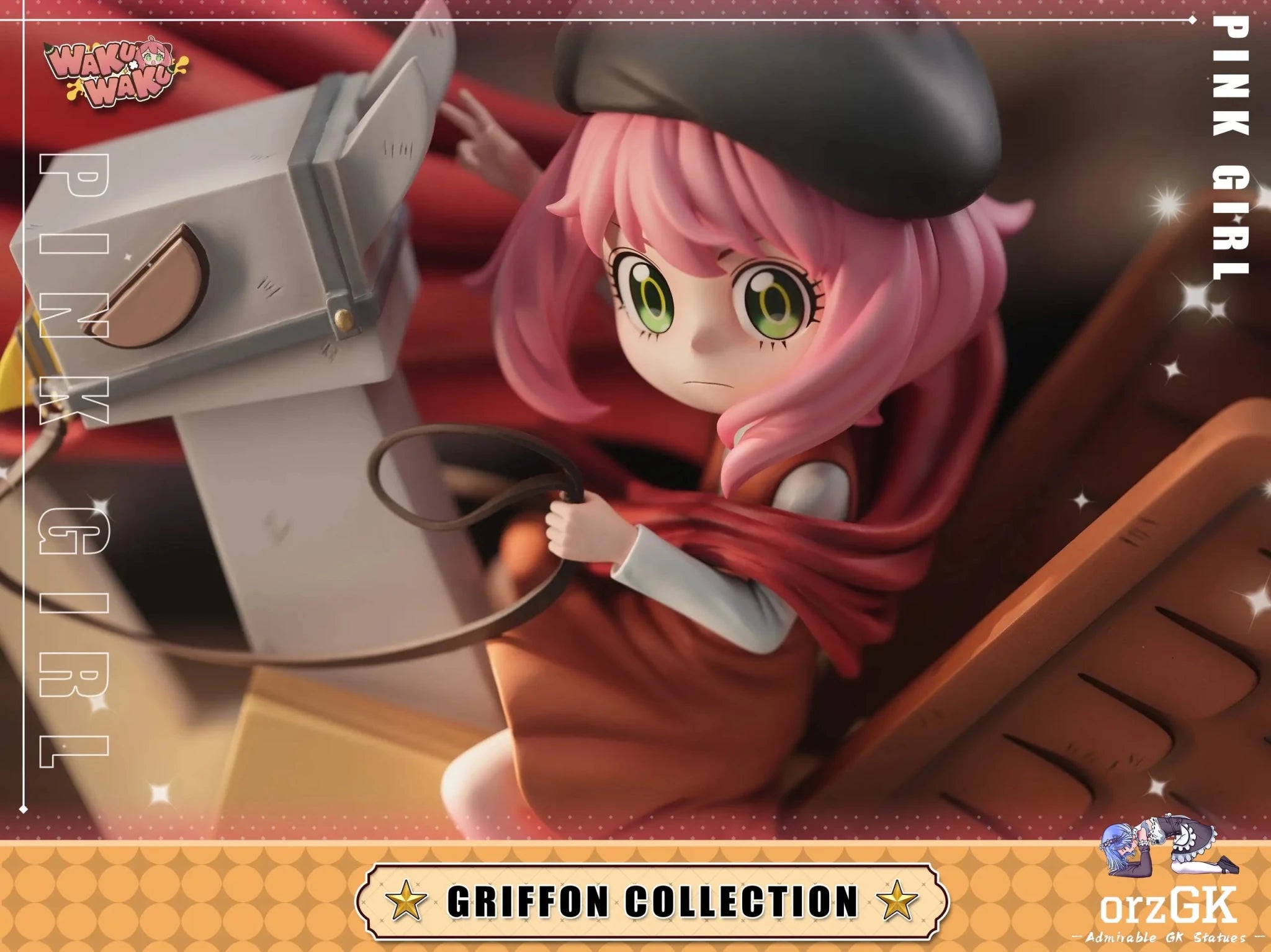 WakuWaku Studio - Spy x Family Anya cos Napoleon Crossing the Alps resin statue Navy Toys anime figure