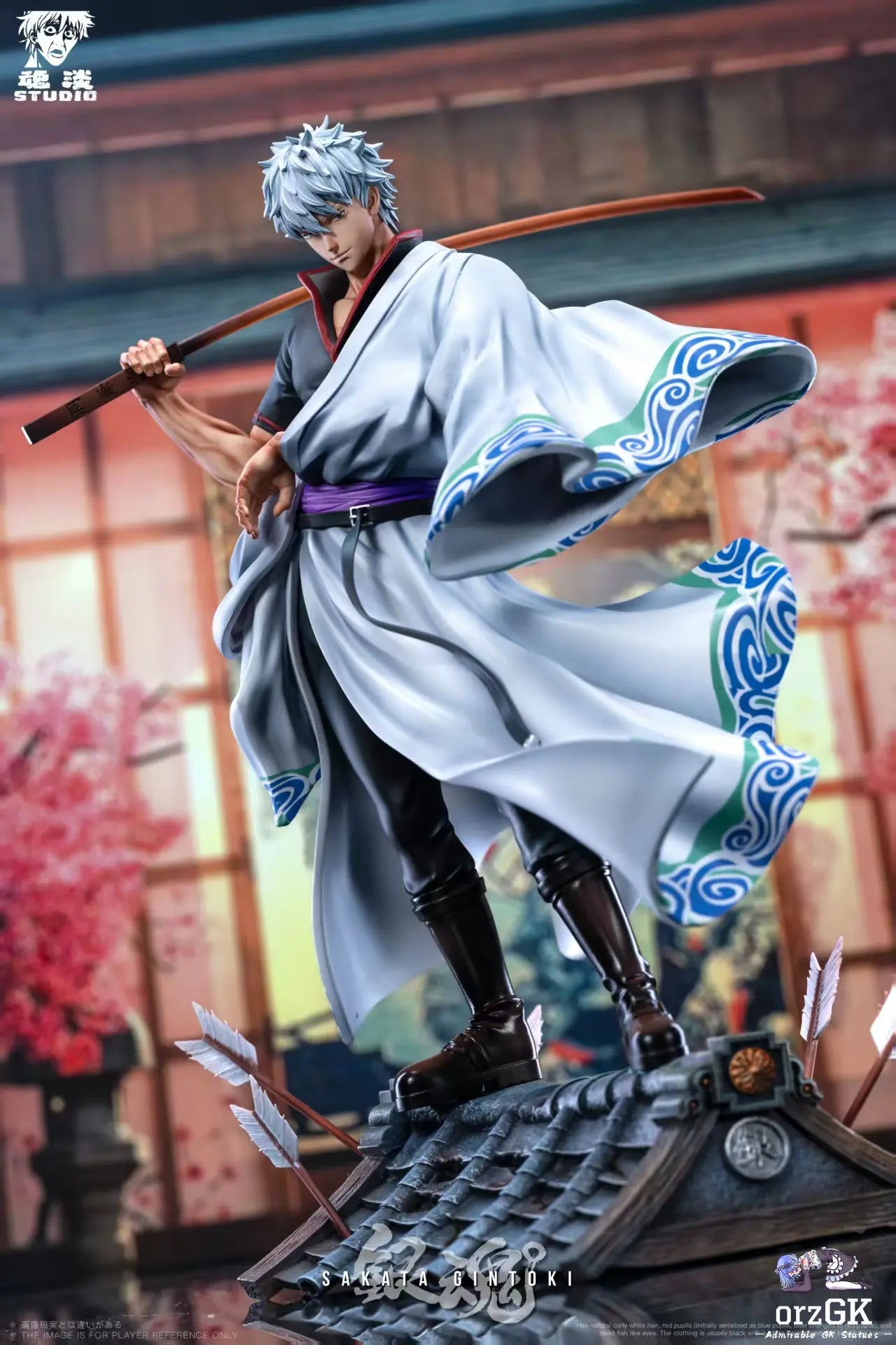 Hun Dan Studio - Gin Tama Gintoki Sakata resin statue Navy Toys anime figure